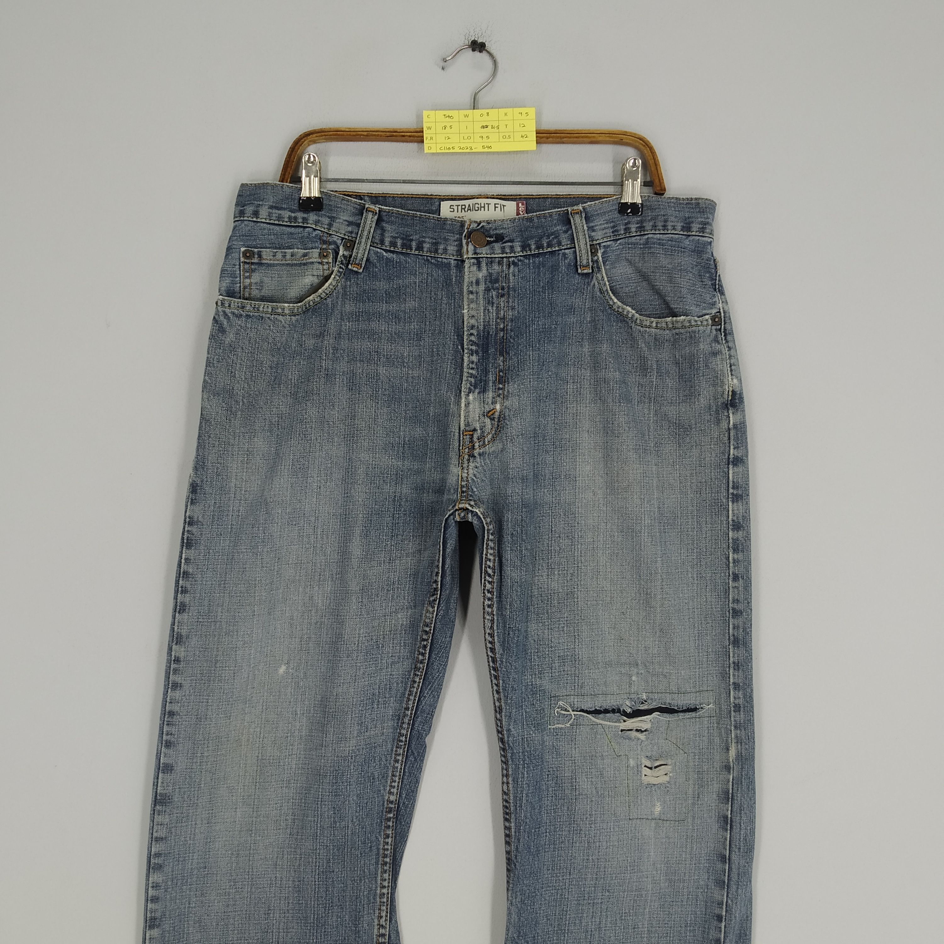 Levi's Vintage Levi's 505 Faded Blue Denim Jeans Reconstruct Style Size US 37 - 3 Thumbnail