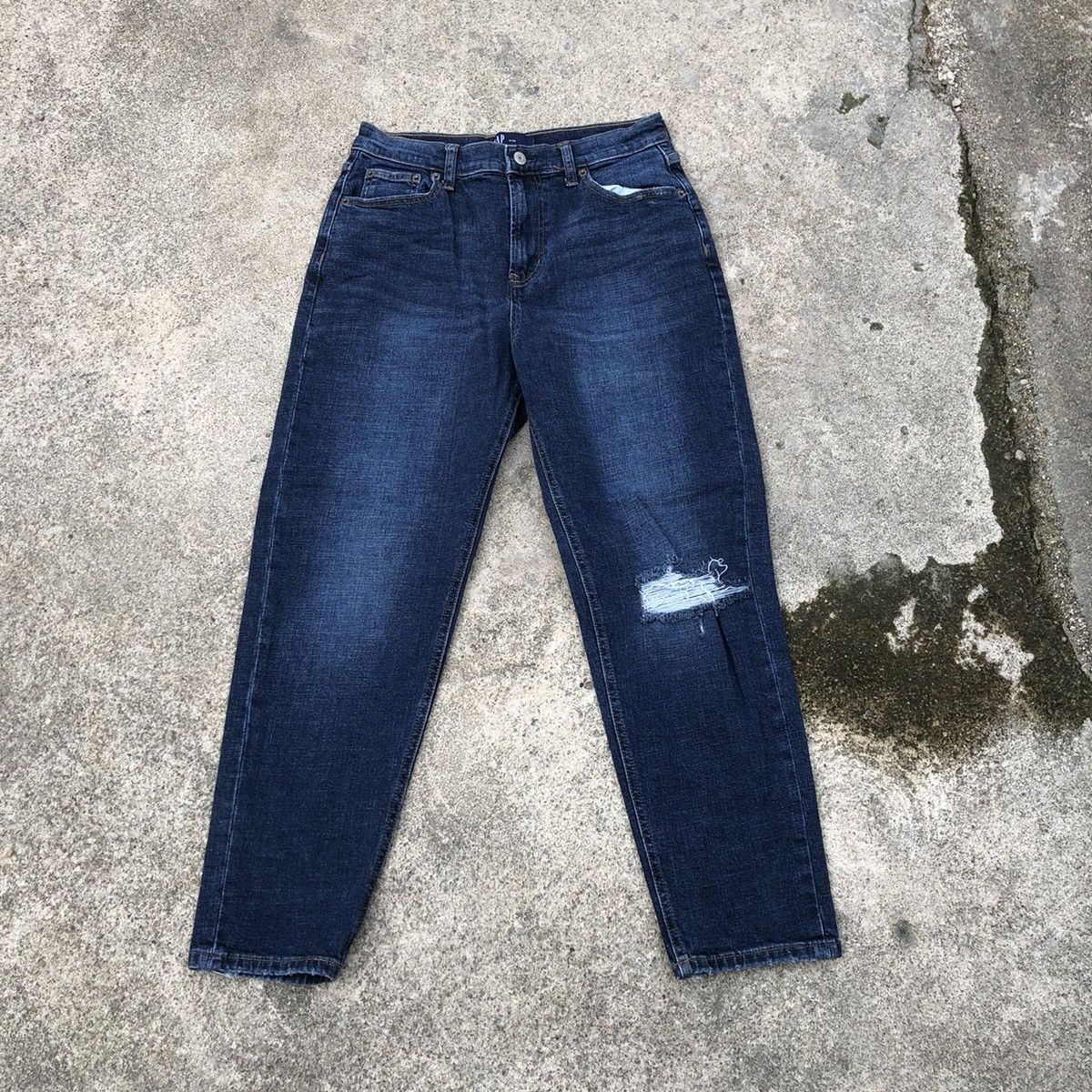 Gap 🔥Rare🔥Vintage GAP Denim Mom Jean Rips Distress Denim Size US 28 / EU 44 - 1 Thumbnail