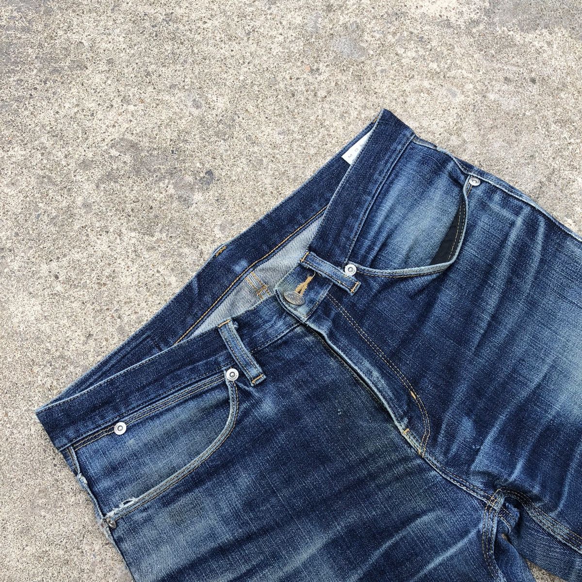 Designer 🔥Rare🔥Monsieur Nicole Stoned Wash Rips Distress Slim Jeans Size US 30 / EU 46 - 12 Thumbnail