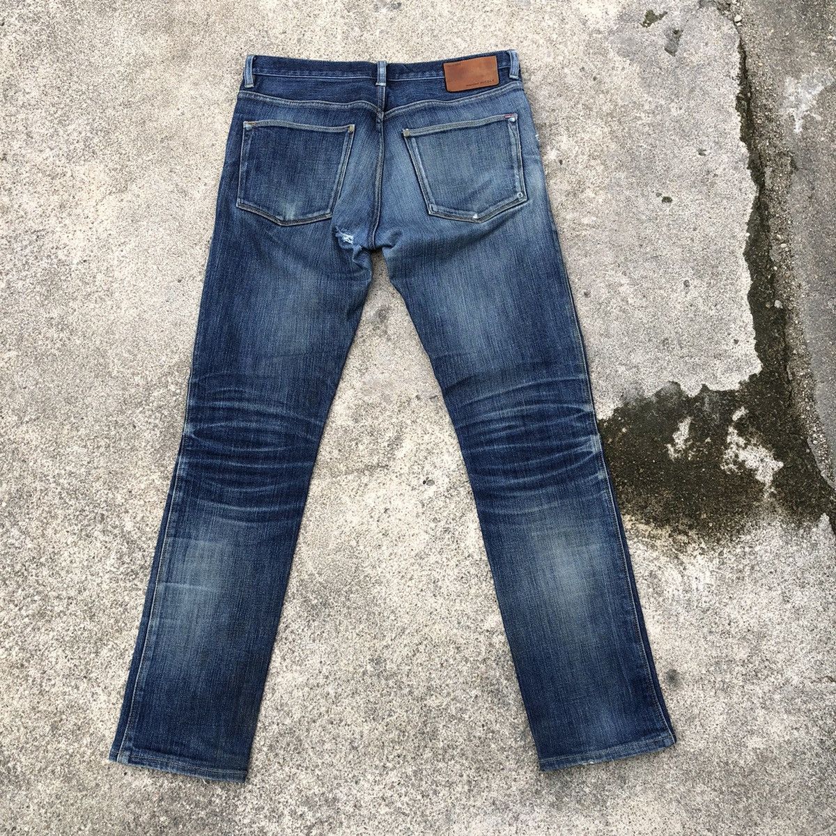Designer 🔥Rare🔥Monsieur Nicole Stoned Wash Rips Distress Slim Jeans Size US 30 / EU 46 - 4 Thumbnail