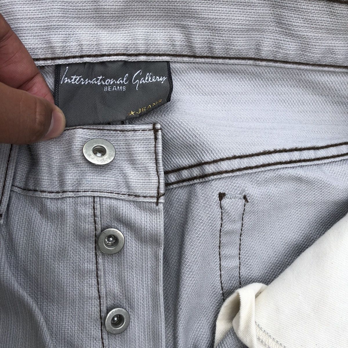 Beams Plus × Japanese Brand 🔥Rare🔥🇯🇵International Gallery Beams Rips Chore Denim Jeans Size US 30 / EU 46 - 14 Thumbnail
