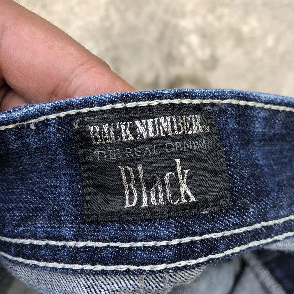 Japanese Brand 🔥Rare🔥🇯🇵Back Number Stoned Wash Rips Distress Curve Jeans Size US 32 / EU 48 - 13 Thumbnail