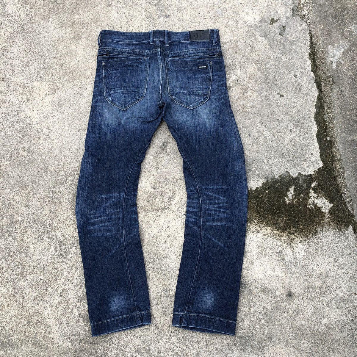 Japanese Brand 🔥Rare🔥🇯🇵Back Number Stoned Wash Rips Distress Curve Jeans Size US 32 / EU 48 - 4 Thumbnail