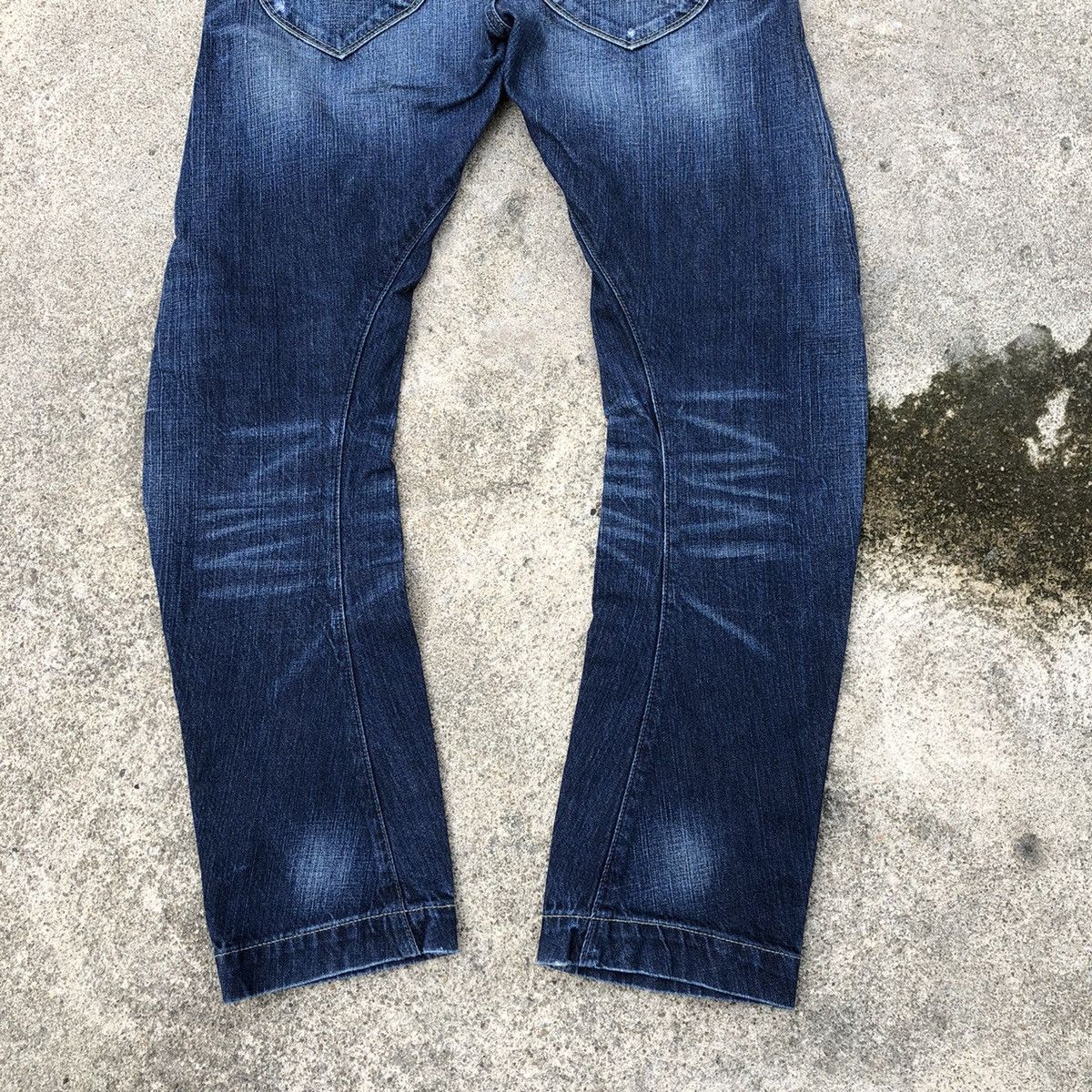 Japanese Brand 🔥Rare🔥🇯🇵Back Number Stoned Wash Rips Distress Curve Jeans Size US 32 / EU 48 - 6 Thumbnail