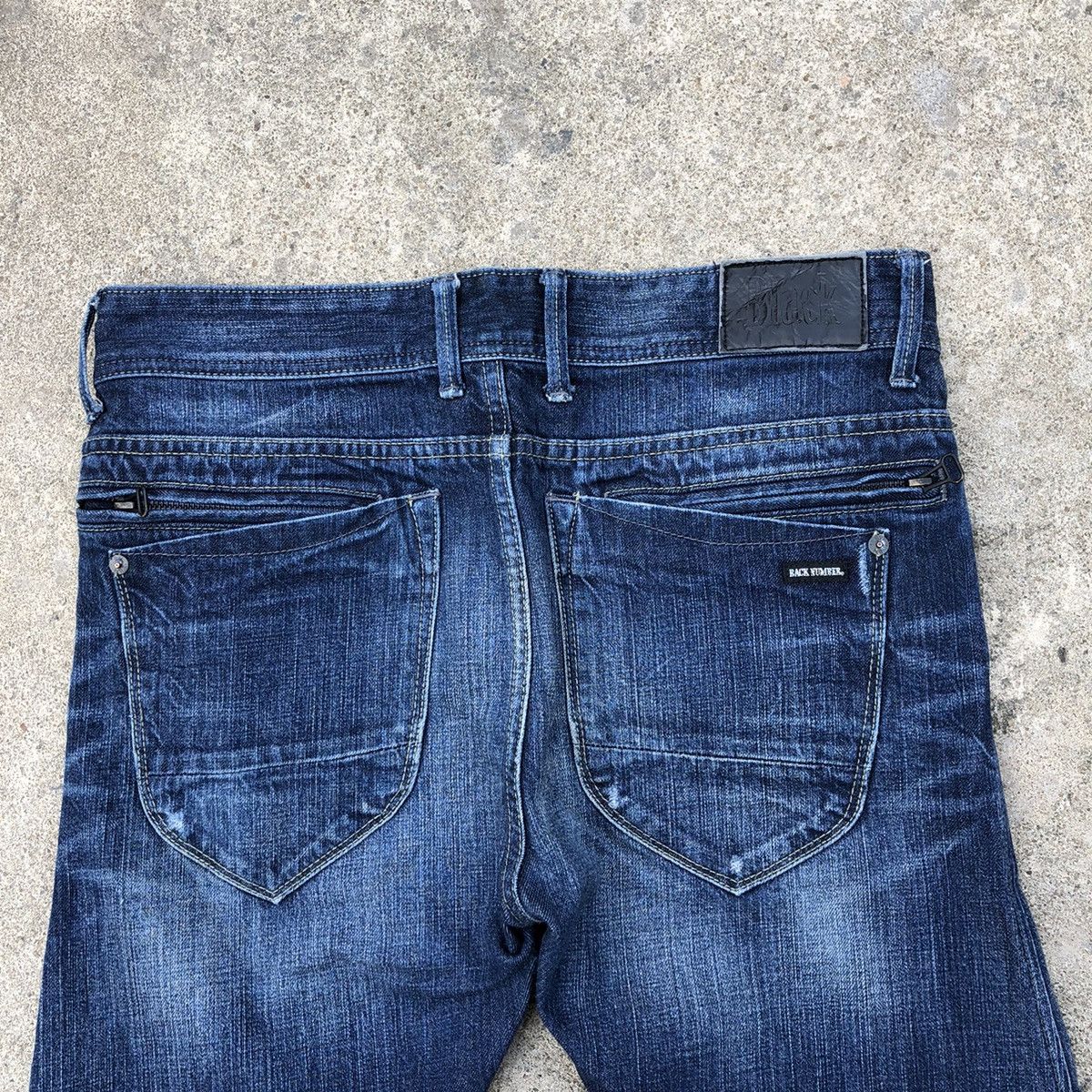 Japanese Brand 🔥Rare🔥🇯🇵Back Number Stoned Wash Rips Distress Curve Jeans Size US 32 / EU 48 - 5 Thumbnail