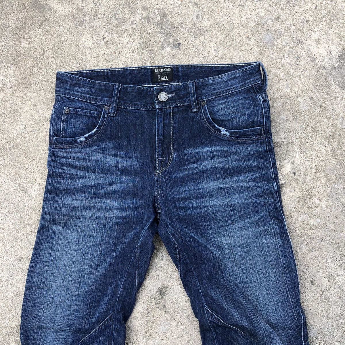 Japanese Brand 🔥Rare🔥🇯🇵Back Number Stoned Wash Rips Distress Curve Jeans Size US 32 / EU 48 - 2 Thumbnail