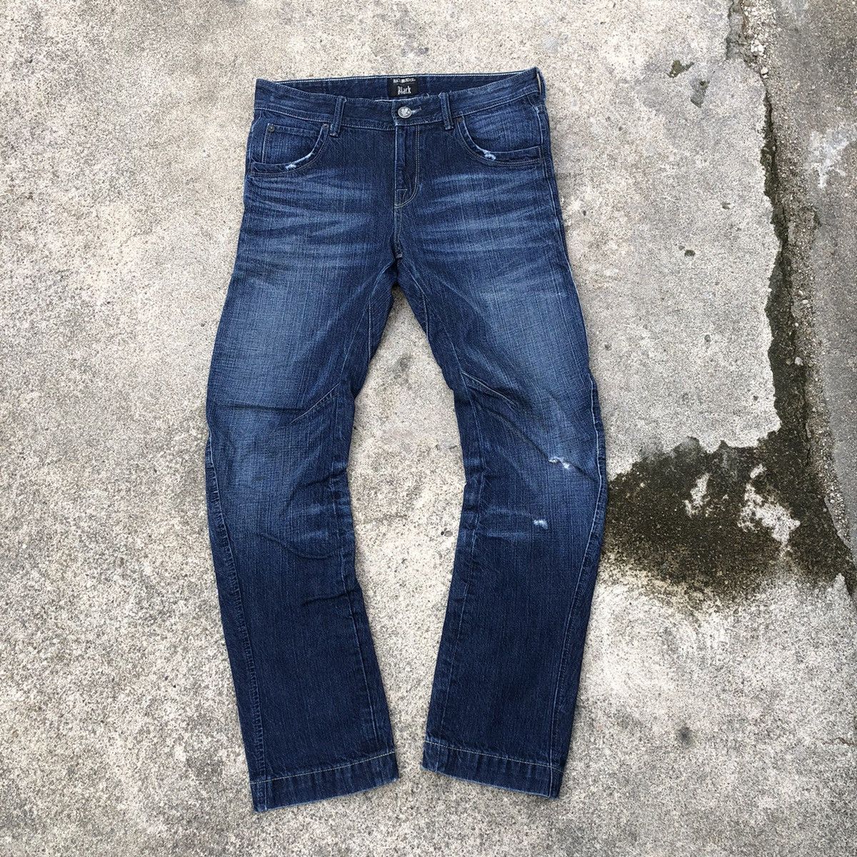 Japanese Brand 🔥Rare🔥🇯🇵Back Number Stoned Wash Rips Distress Curve Jeans Size US 32 / EU 48 - 1 Thumbnail
