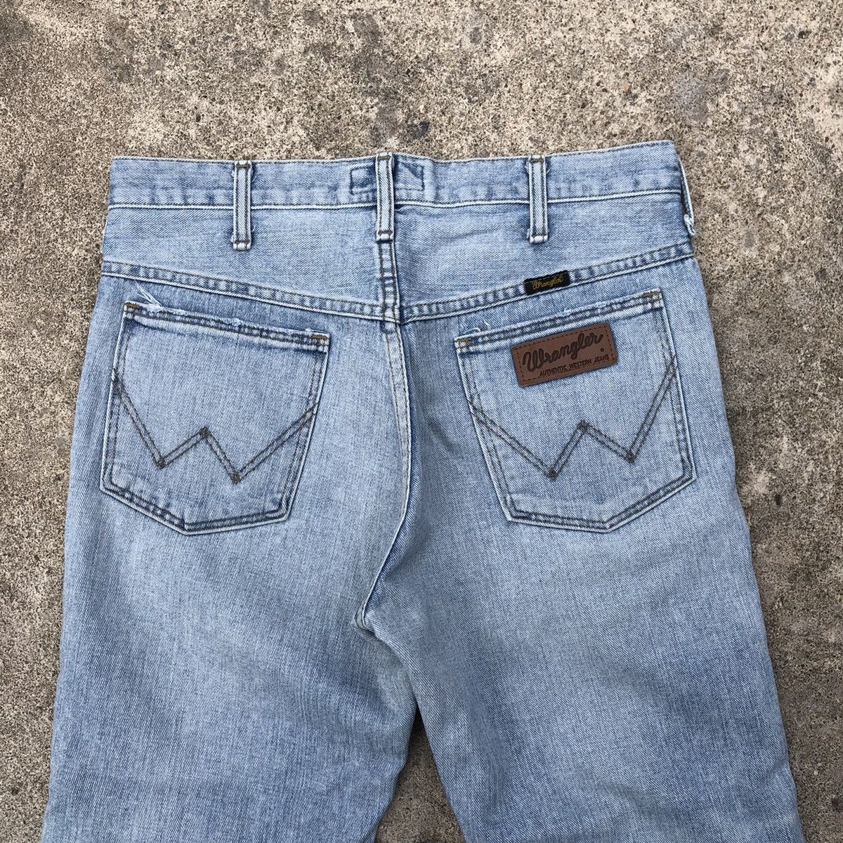 Japanese Brand × Wrangler 🔥Rare🔥Wrangler X Azul By Moussy Cropped Rips Distress Jeans Size US 30 / EU 46 - 5 Thumbnail