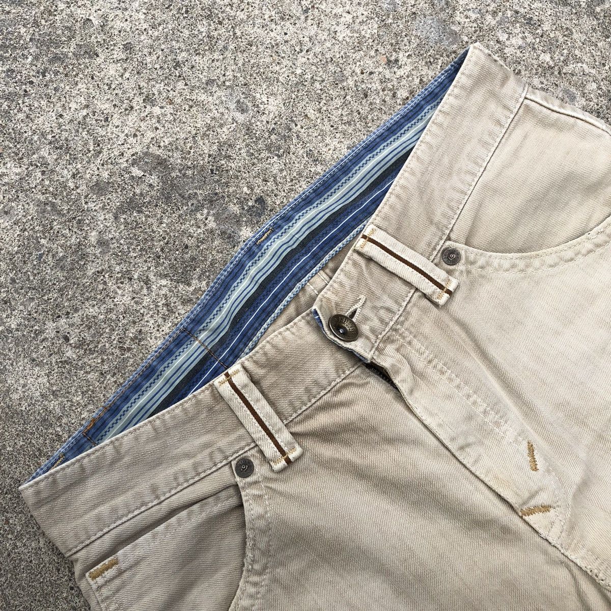 Edwin 🔥Rare🔥🇯🇵Vintage Edwin Rip Off True Religion Rips Denim Jeans Size US 34 / EU 50 - 12 Thumbnail