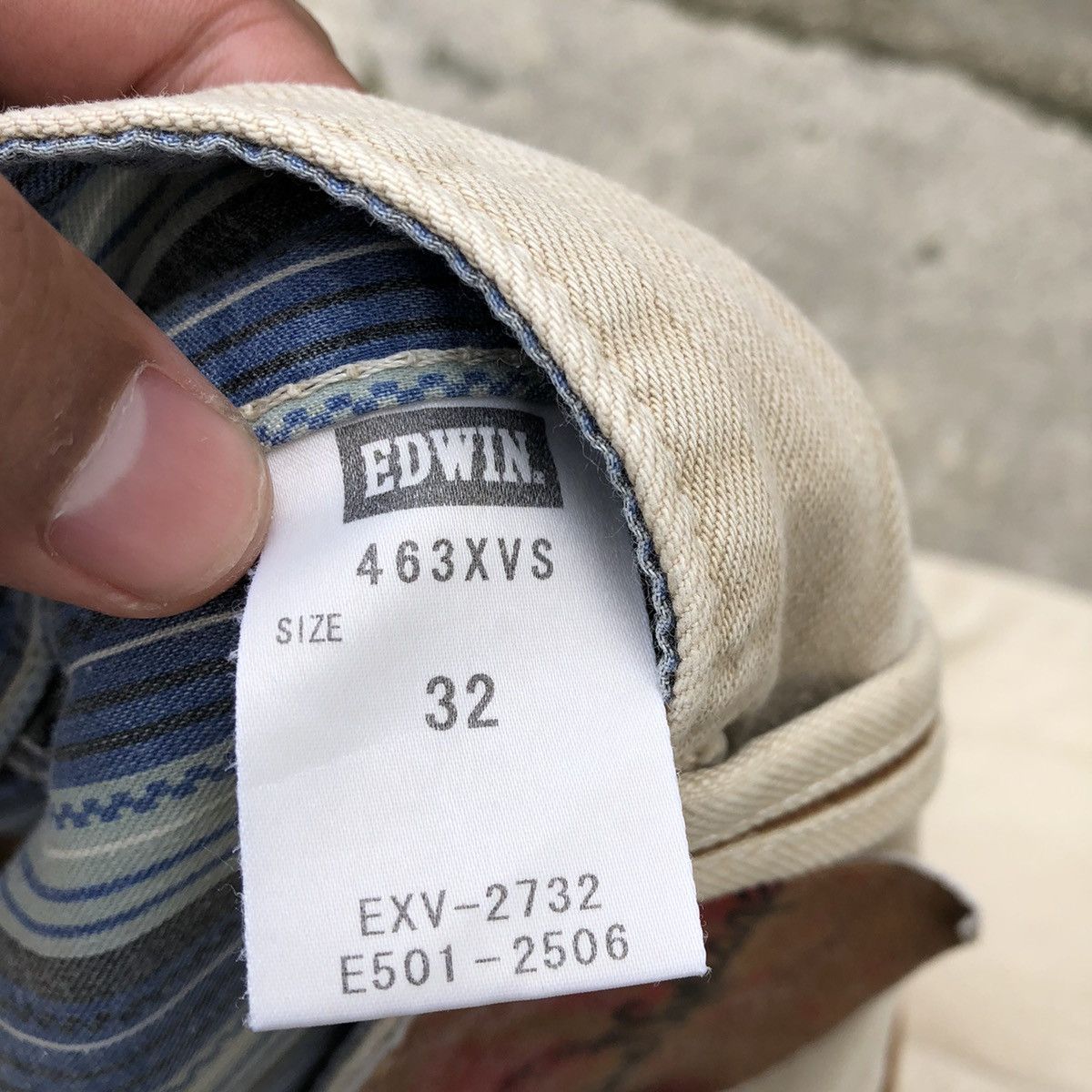 Edwin 🔥Rare🔥🇯🇵Vintage Edwin Rip Off True Religion Rips Denim Jeans Size US 34 / EU 50 - 15 Thumbnail