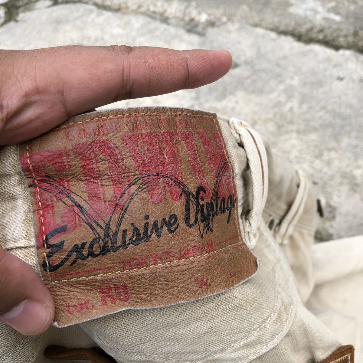 Edwin 🔥Rare🔥🇯🇵Vintage Edwin Rip Off True Religion Rips Denim Jeans Size US 34 / EU 50 - 14 Thumbnail