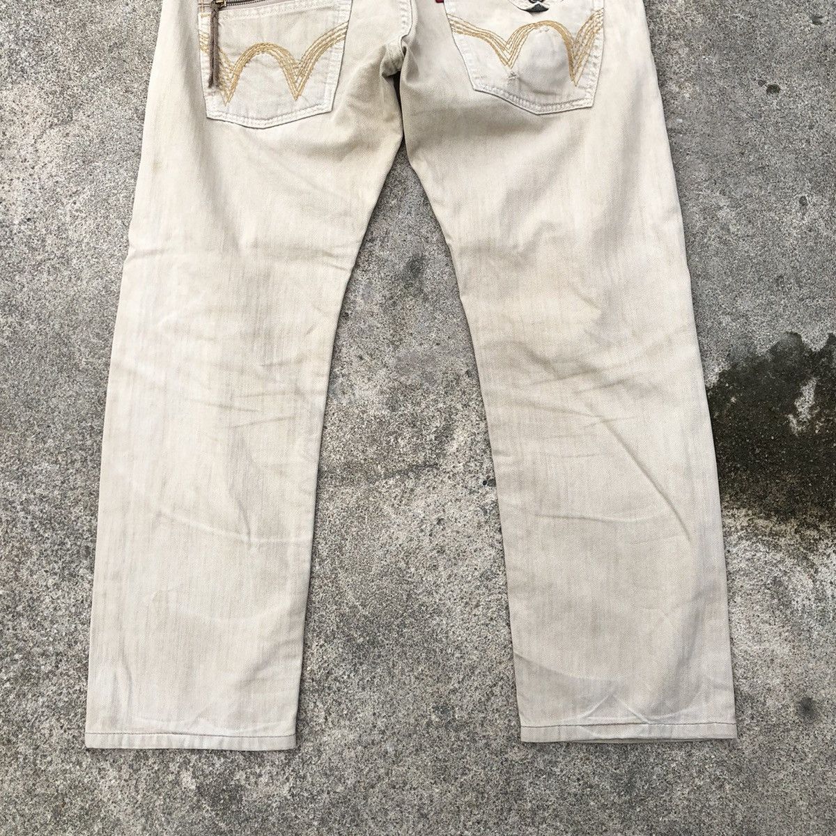 Edwin 🔥Rare🔥🇯🇵Vintage Edwin Rip Off True Religion Rips Denim Jeans Size US 34 / EU 50 - 6 Thumbnail