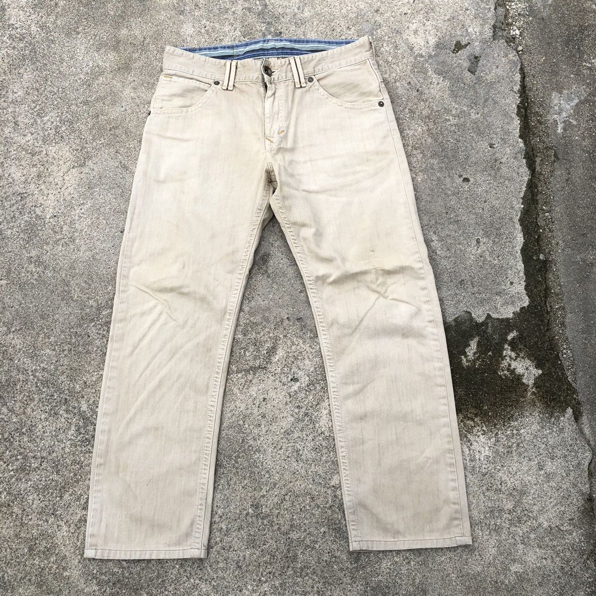 Edwin 🔥Rare🔥🇯🇵Vintage Edwin Rip Off True Religion Rips Denim Jeans Size US 34 / EU 50 - 1 Thumbnail