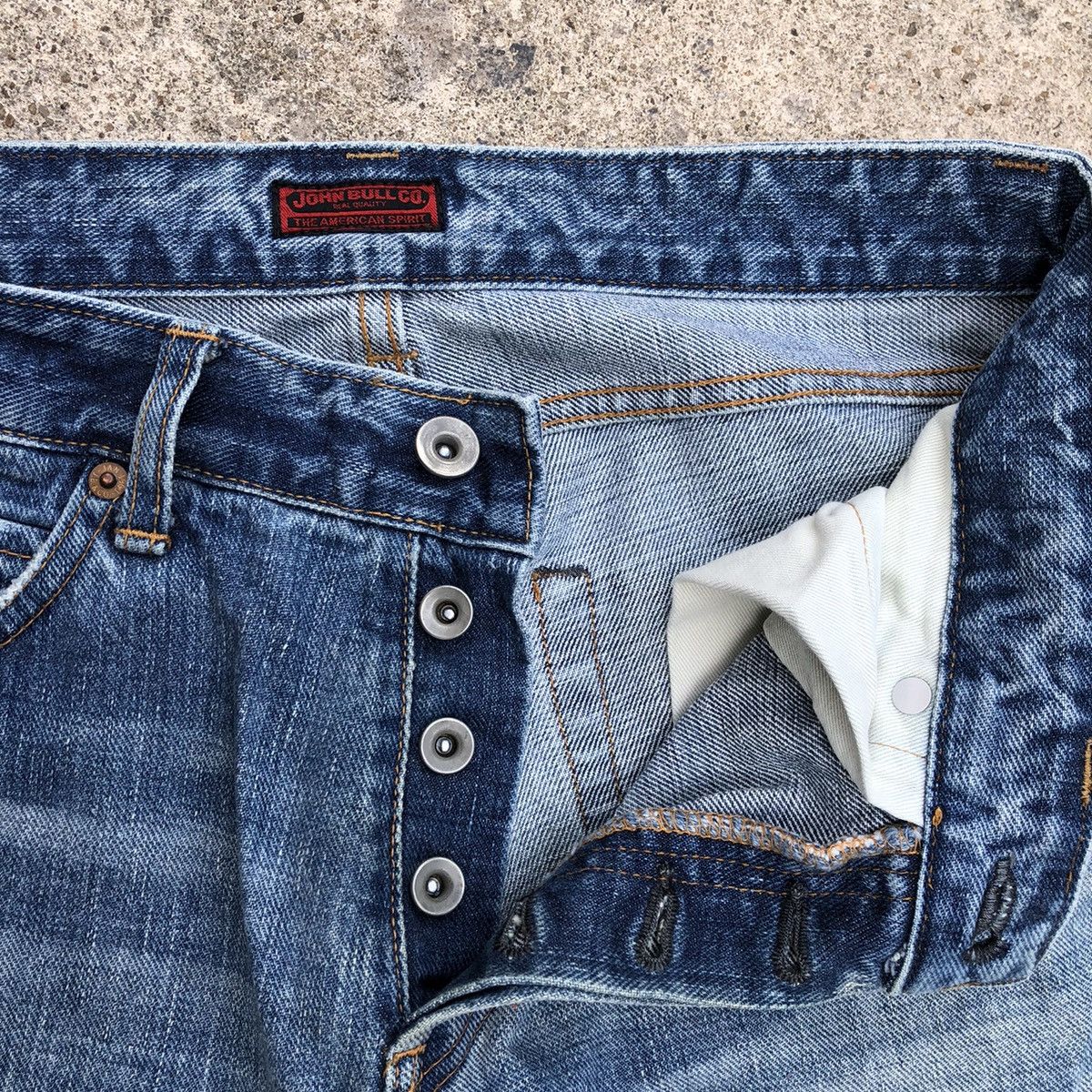 Designer × Johnbull 🔥Rare🔥John Bull Stoned Wash Rips Distress Denim Jeans Size US 29 - 13 Thumbnail