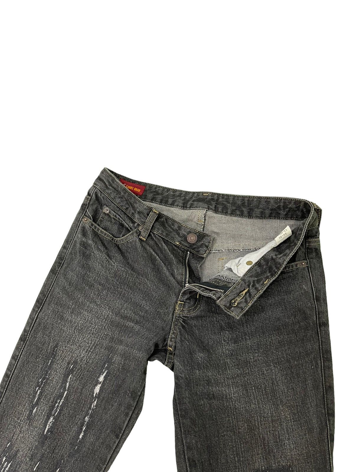 Japanese Brand Flare Jeans Camel Road Distress Denim Low Rise Boot Cut 2🟦2 Size US 28 / EU 44 - 11 Thumbnail