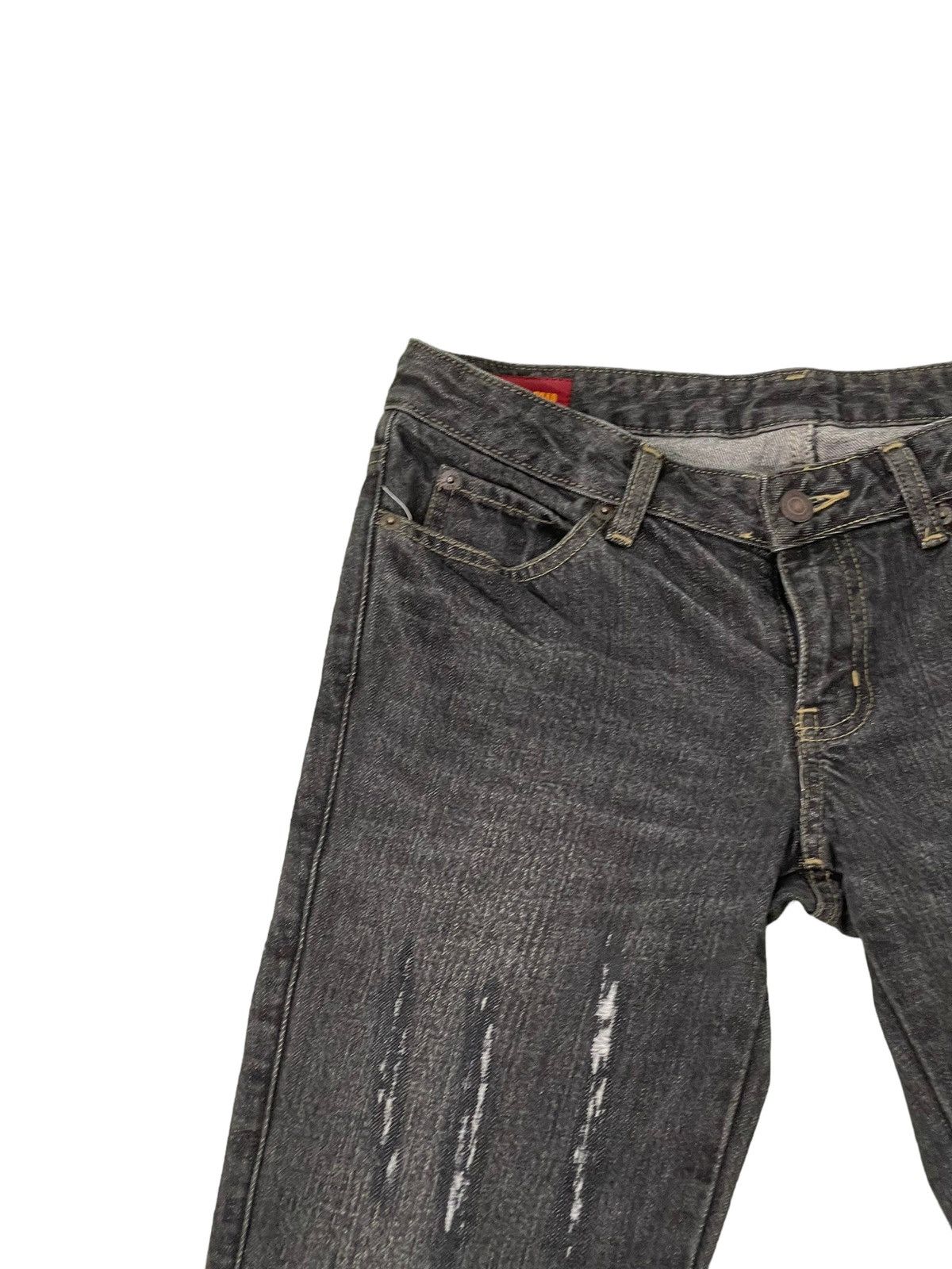 Japanese Brand Flare Jeans Camel Road Distress Denim Low Rise Boot Cut 2🟦2 Size US 28 / EU 44 - 9 Thumbnail