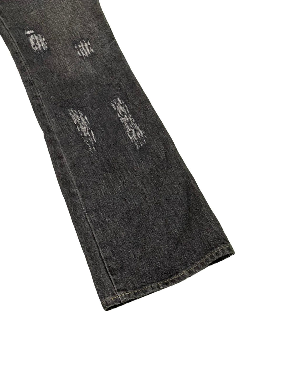 Japanese Brand Flare Jeans Camel Road Distress Denim Low Rise Boot Cut 2🟦2 Size US 28 / EU 44 - 4 Thumbnail