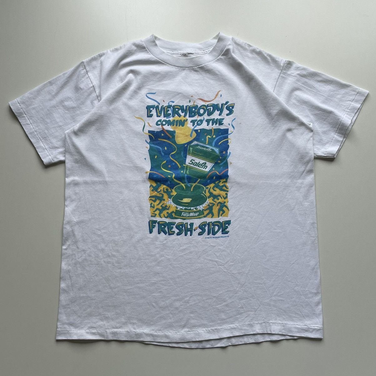 Marlboro × Vintage Vintage 1990s Salem Cigarettes Promo Graphic T Shirt large Size US L / EU 52-54 / 3 - 1 Thumbnail