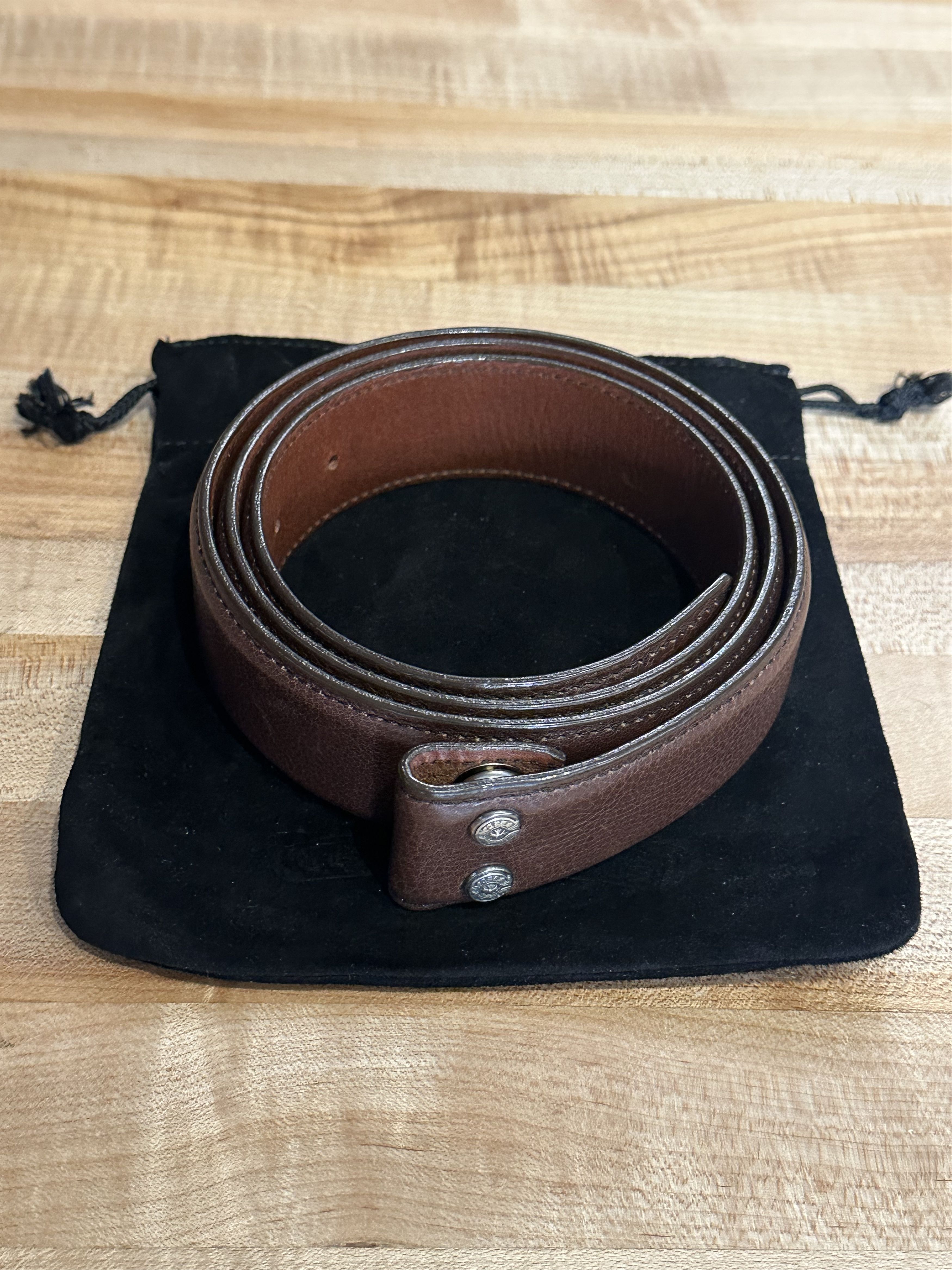 Chrome Hearts Brown Leather Chrome Hearts Belt Strap | Grailed display picture 2