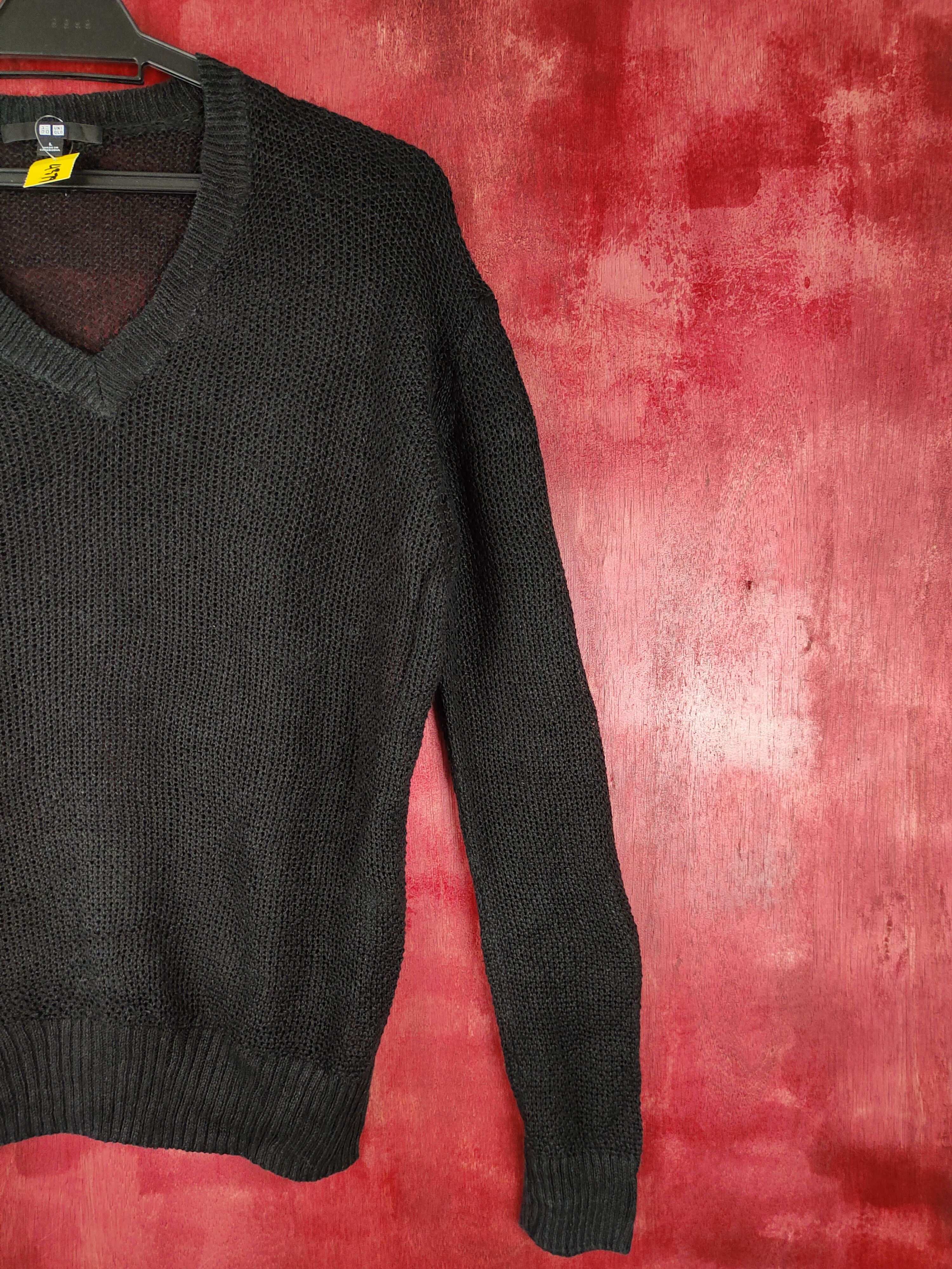 Japanese Brand × Uniqlo Uniqlo Black sweatshirt Knitwear #4379 Size US L / EU 52-54 / 3 - 4 Thumbnail