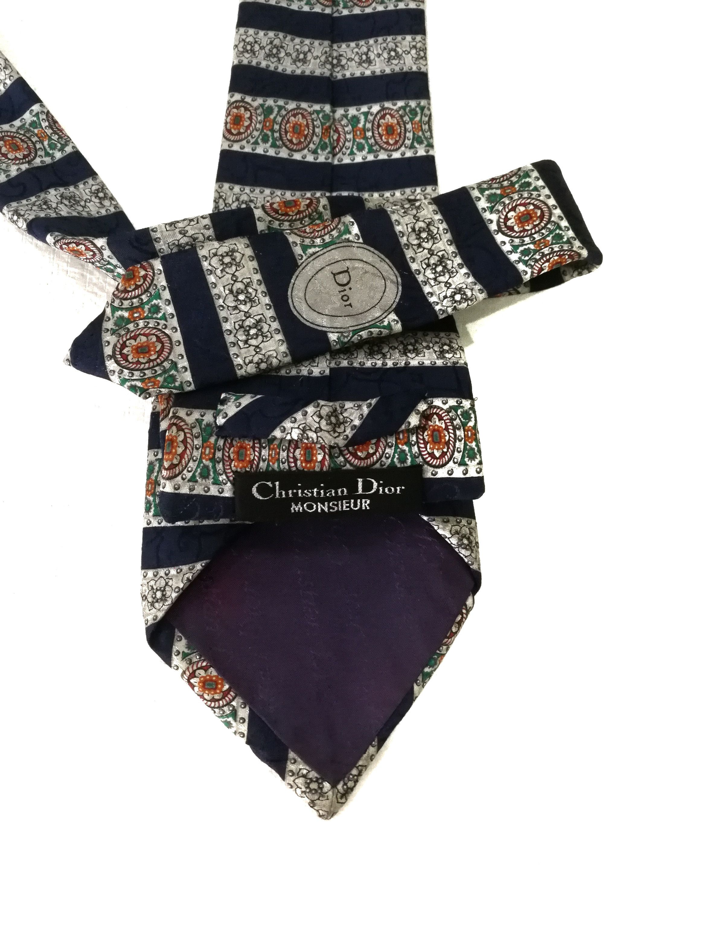 Christian Dior Monsieur Christian Dior silk necktie Size ONE SIZE - 4 Thumbnail
