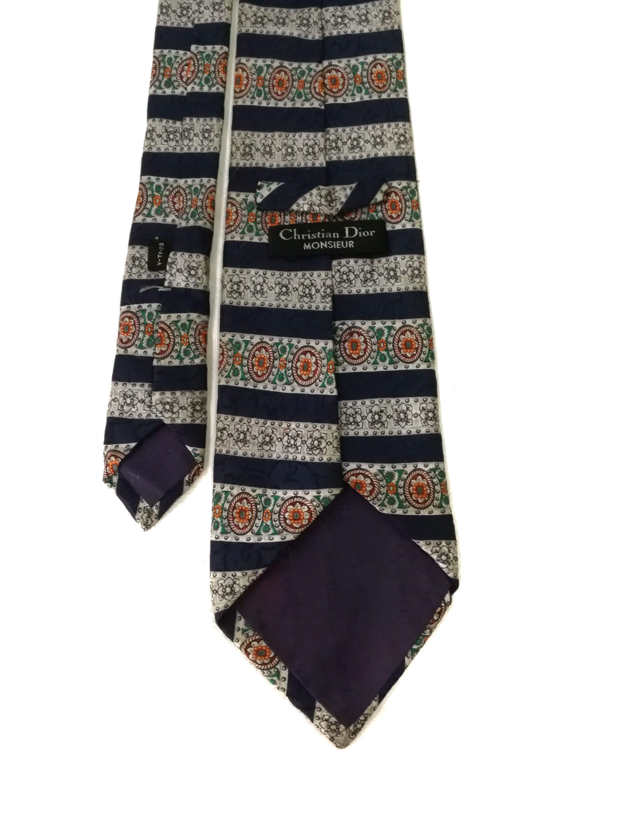 Christian Dior Monsieur Christian Dior silk necktie Size ONE SIZE - 3 Thumbnail