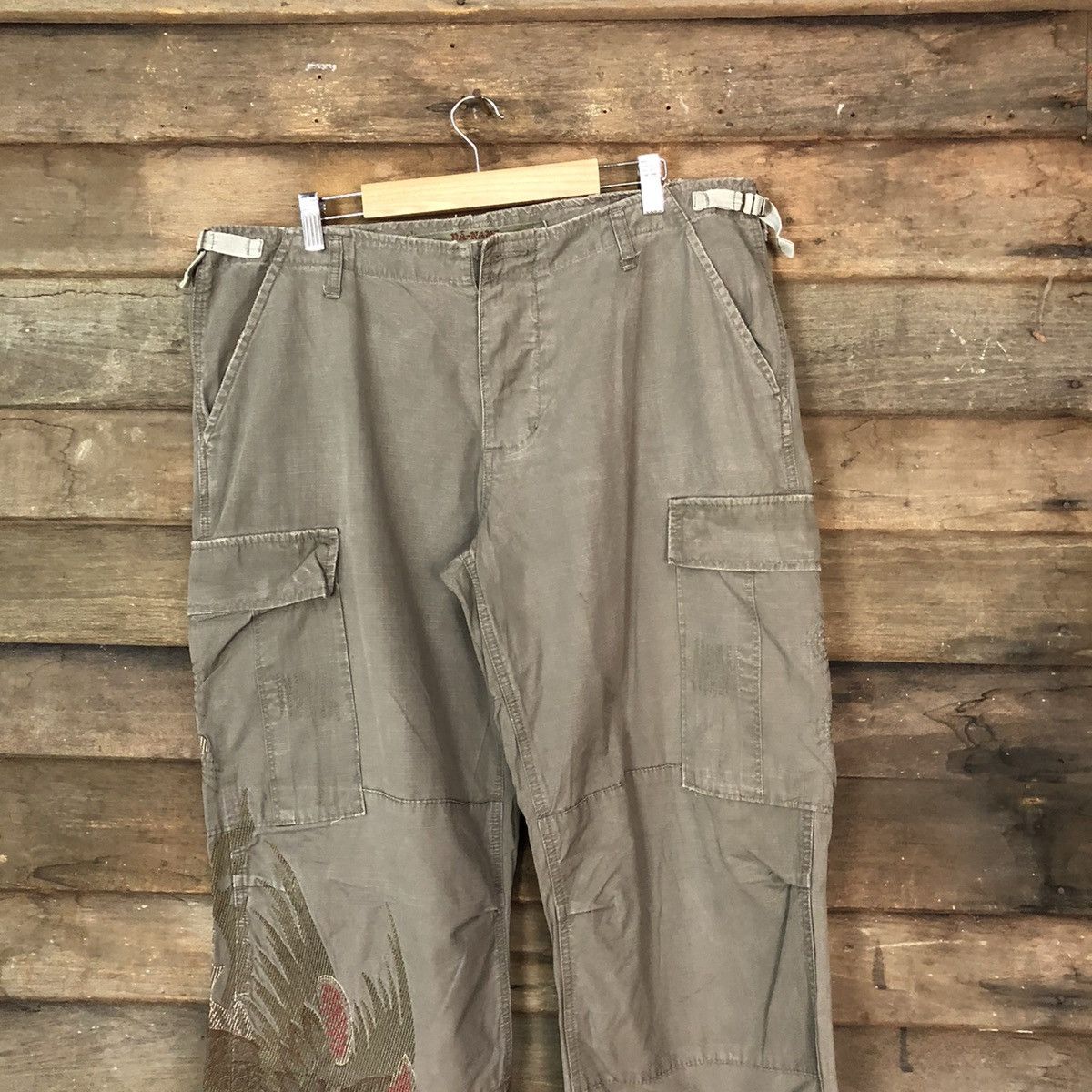 Hypebeast DL Danang embroidery phoenix utility Cargo Pants #7120 Size US 36 / EU 52 - 2 Thumbnail