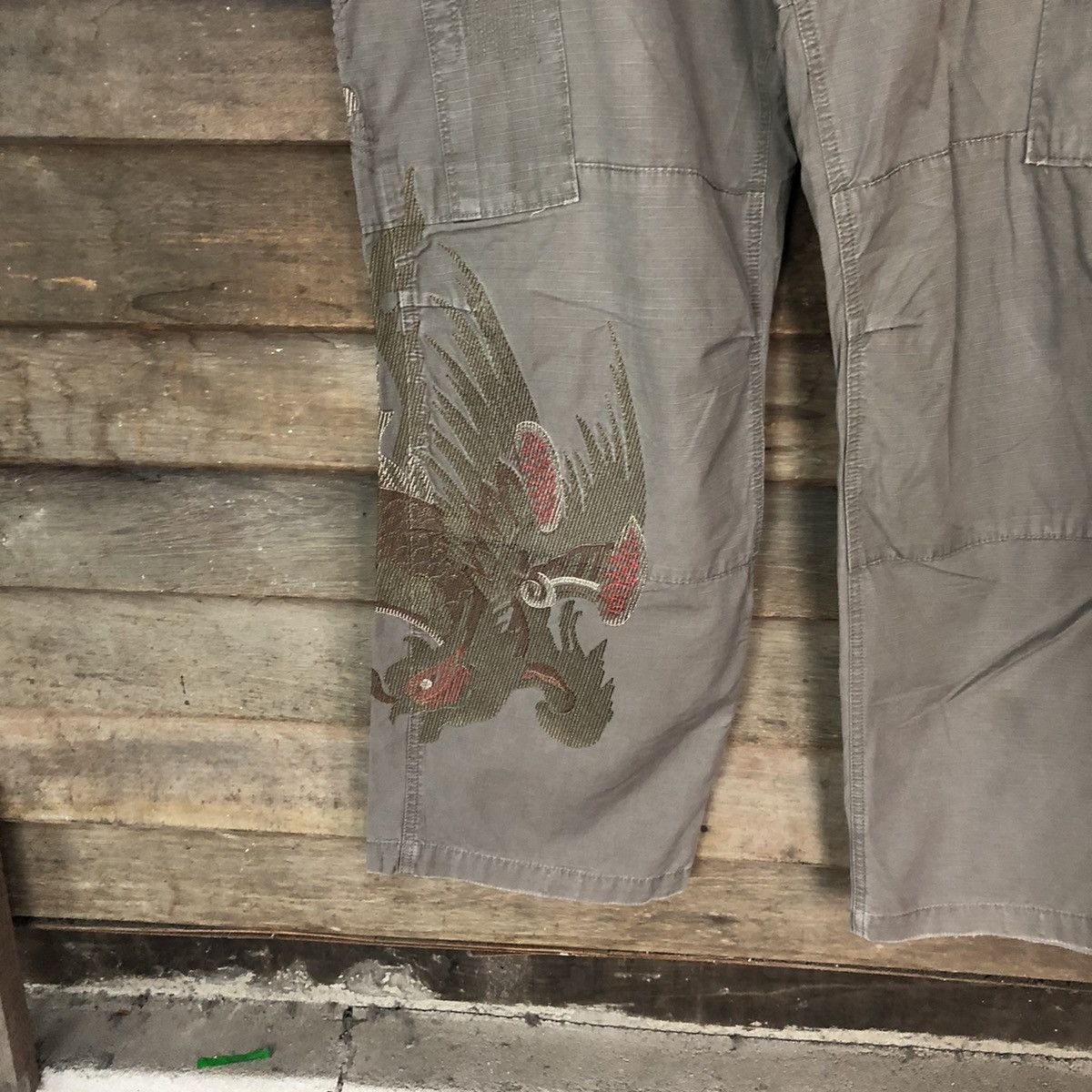 Hypebeast DL Danang embroidery phoenix utility Cargo Pants #7120 Size US 36 / EU 52 - 8 Thumbnail