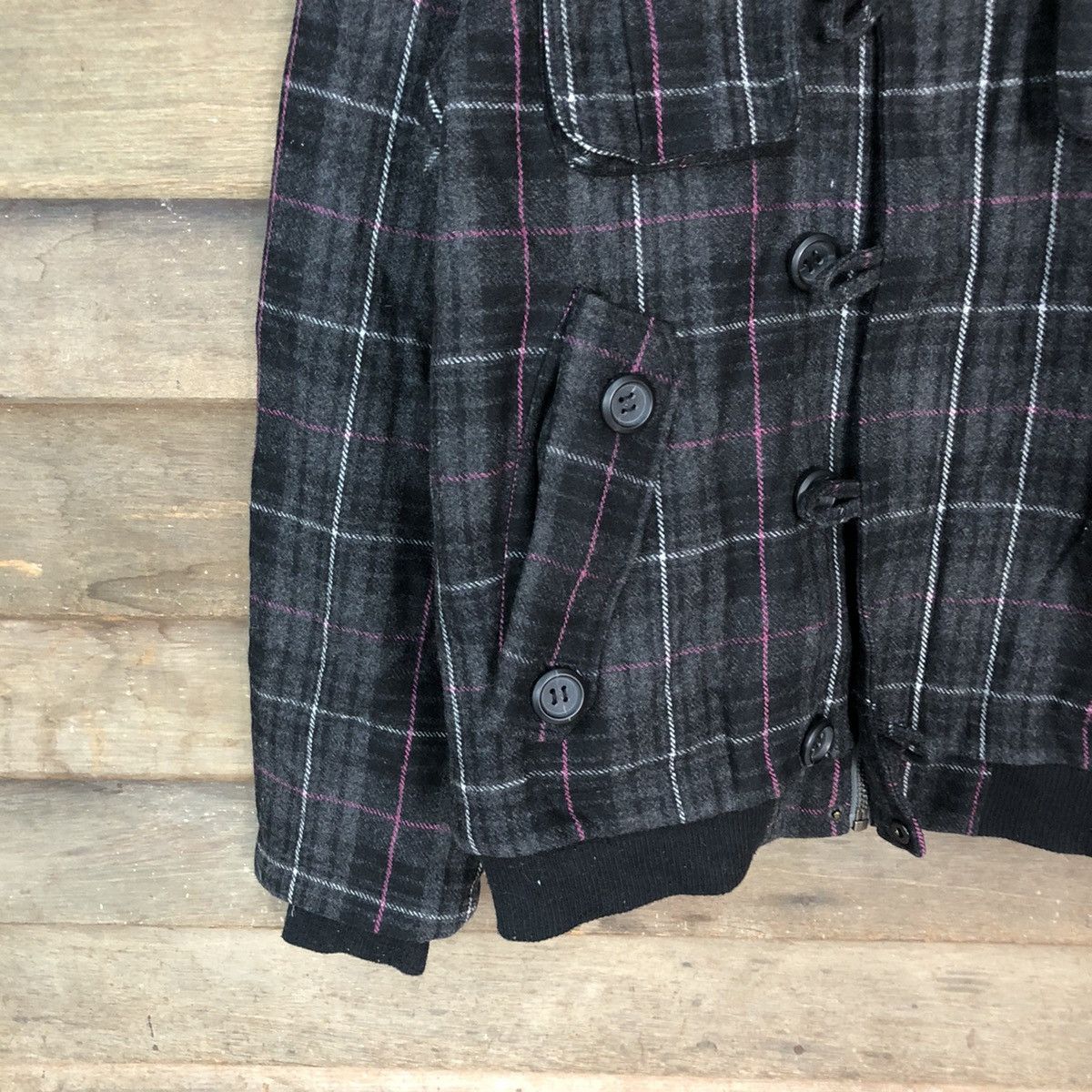 Japanese Brand Suggestion Checkred Varsity Jacket #4716 Size L / US 10 / IT 46 - 4 Thumbnail