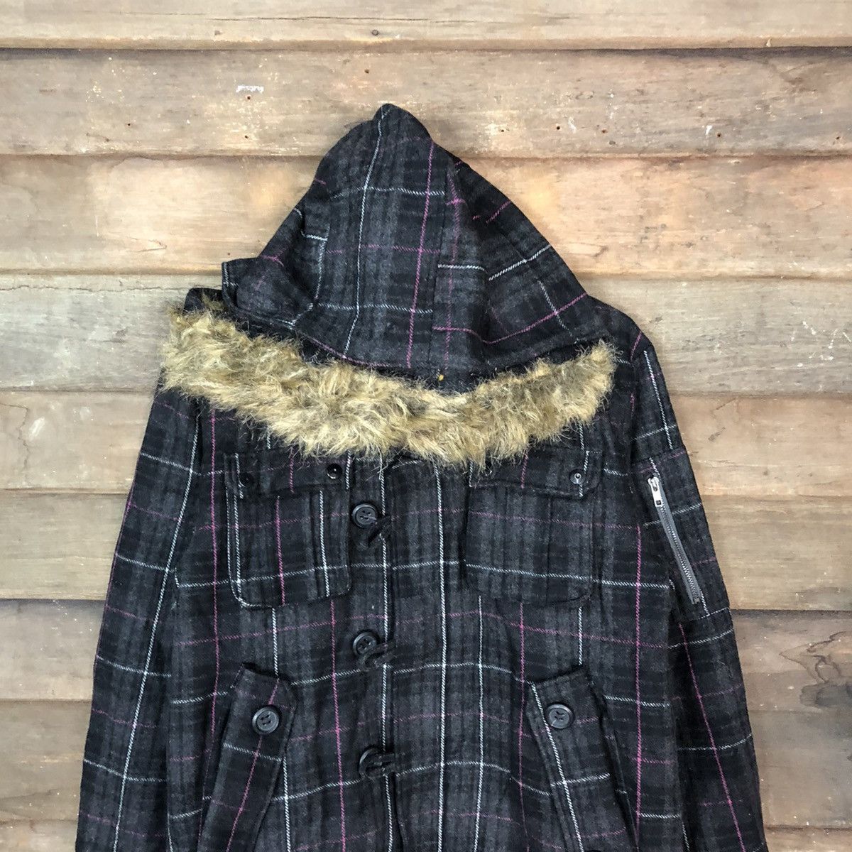 Japanese Brand Suggestion Checkred Varsity Jacket #4716 Size L / US 10 / IT 46 - 2 Thumbnail