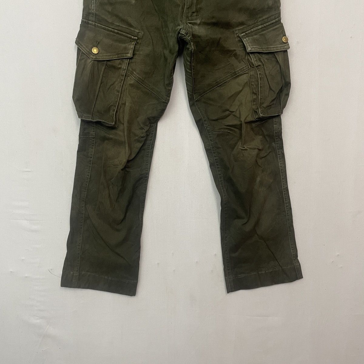 Japanese Brand Vtg GRIDE Faded Utility Tactical Multipocket Cargo Pants Size US 31 - 4 Thumbnail