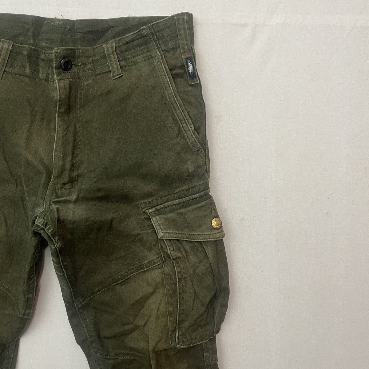 Japanese Brand Vtg GRIDE Faded Utility Tactical Multipocket Cargo Pants Size US 31 - 2 Thumbnail