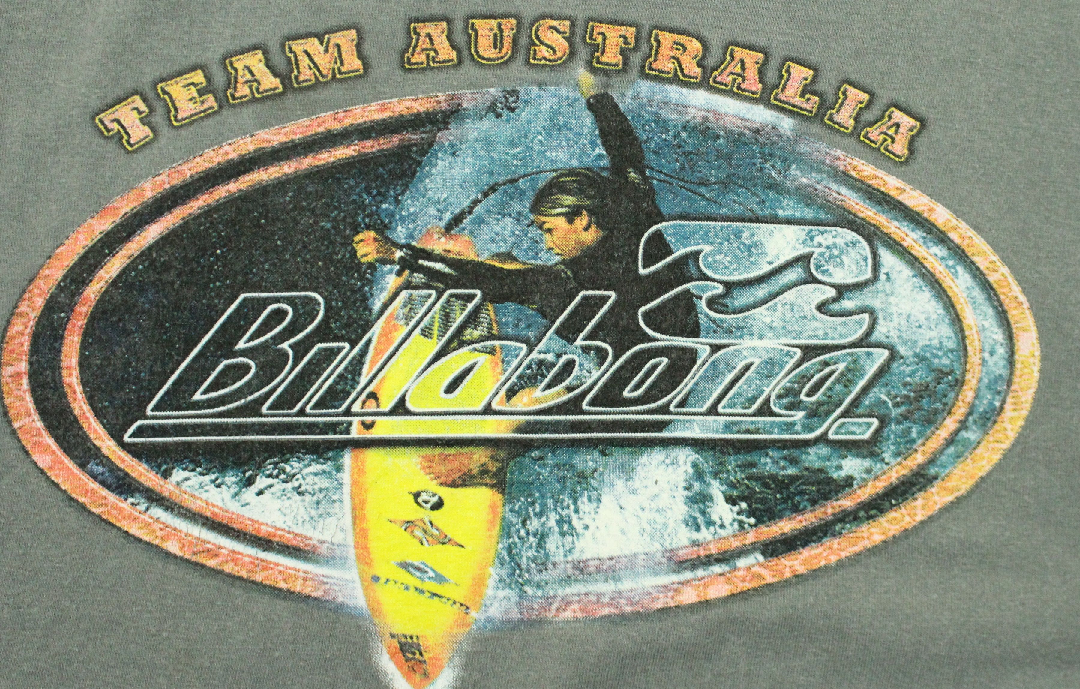 BILLABONG T Shirt Team Australia Surf Sunfaded Vintage