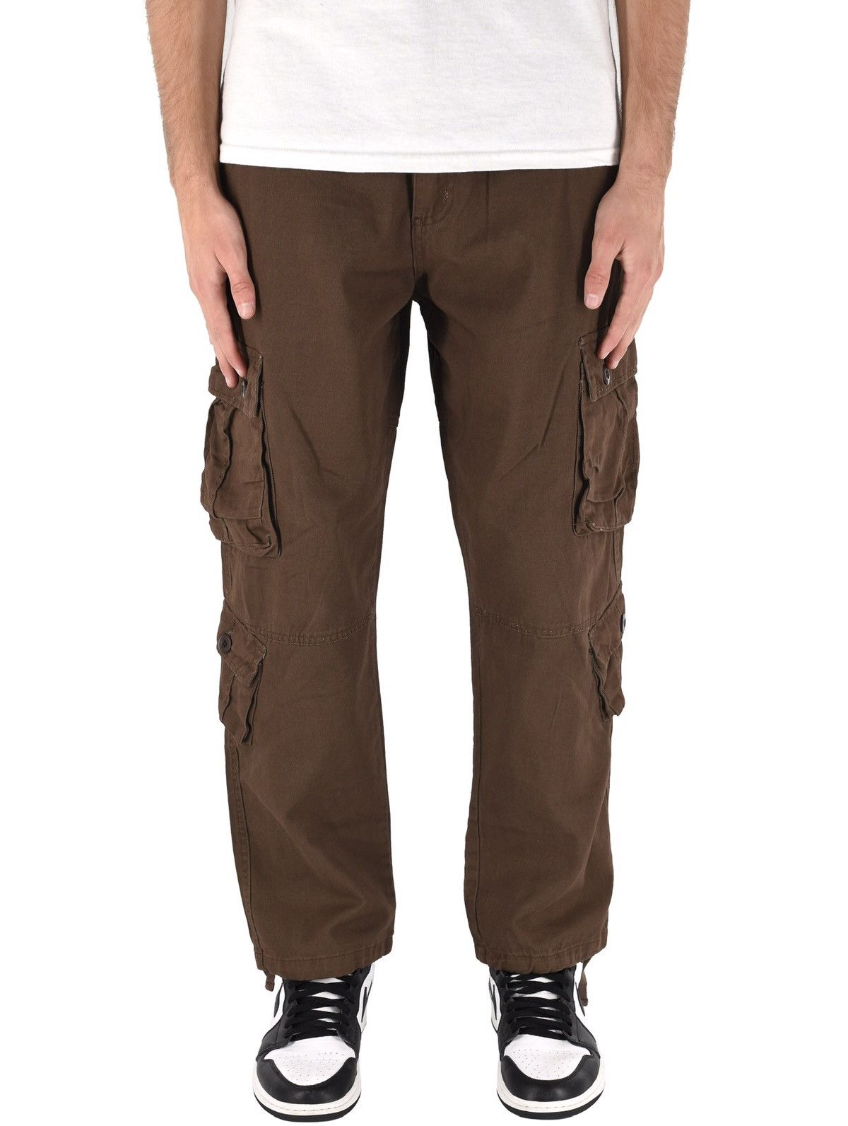 Japanese Brand 8 Pocket Cargo Pants Earth Brown Size US 38 / EU 54 - 2 Thumbnail
