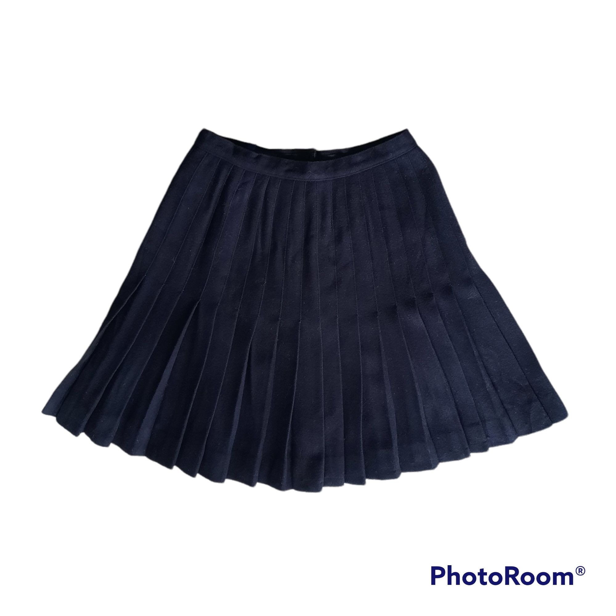 image of Archival Clothing x Polo Ralph Lauren Vintage Polo By Ralph Laurent Navy Wool Skirt, Women's (Size 