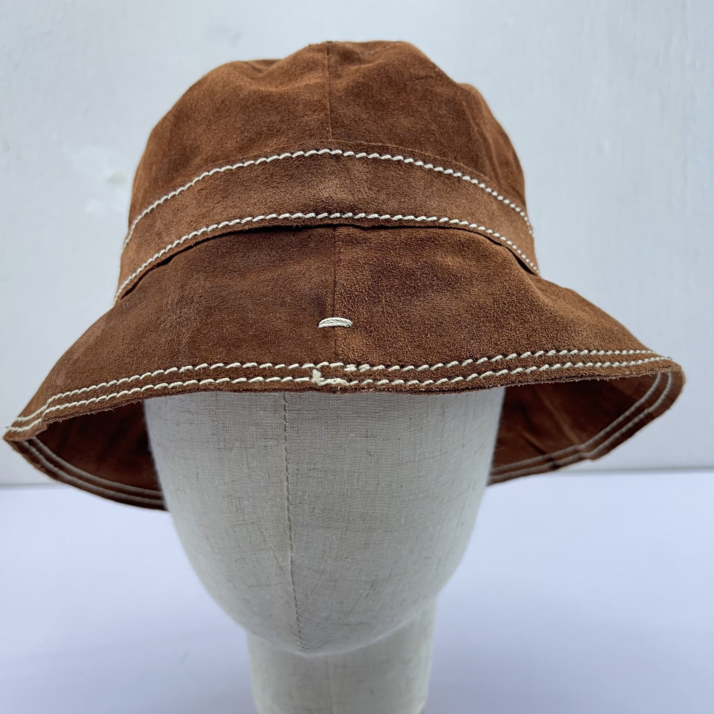 Vintage Gi N Gi Leather Bucket Hats- BH1079 Size ONE SIZE - 2 Thumbnail