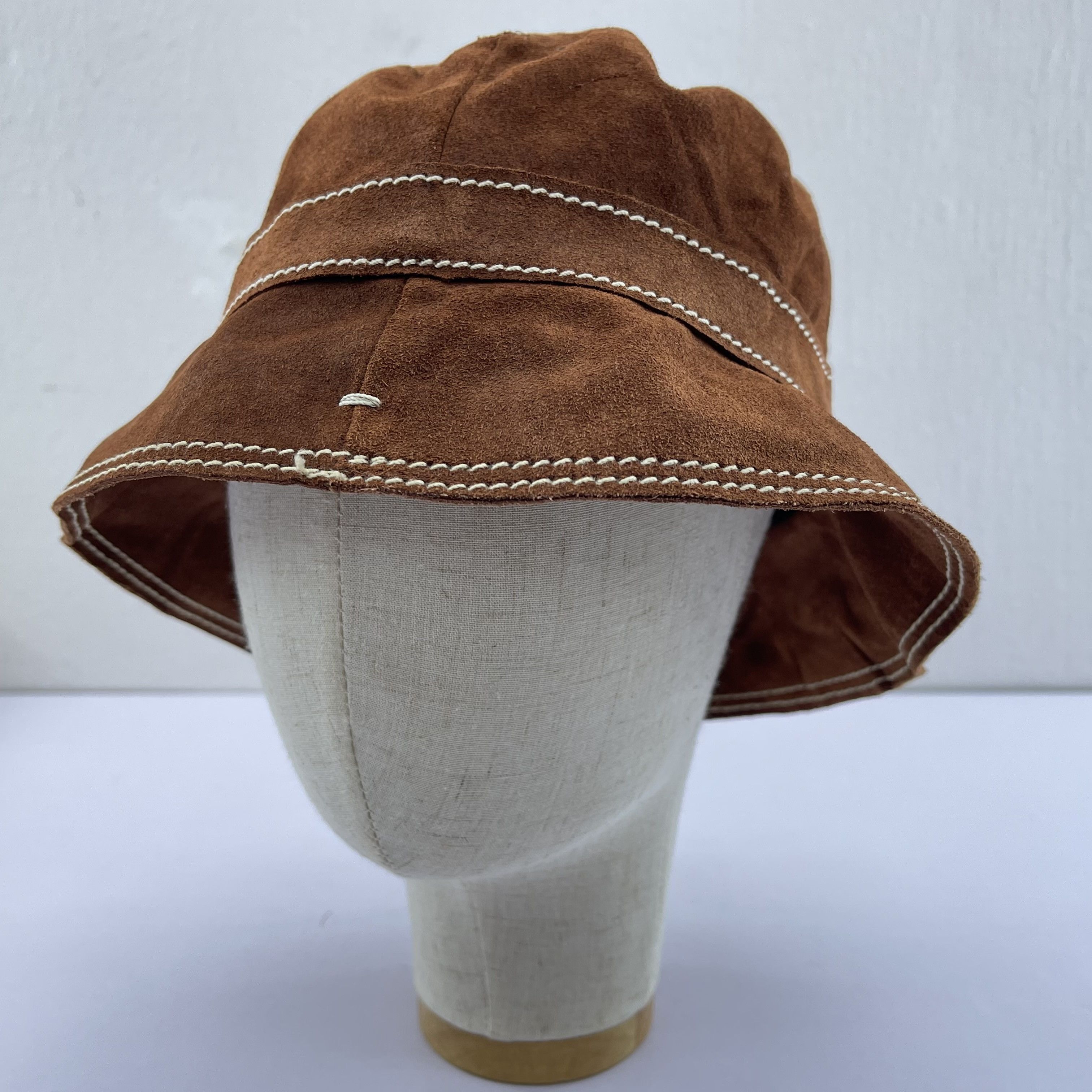 Vintage Gi N Gi Leather Bucket Hats- BH1079 Size ONE SIZE - 1 Thumbnail