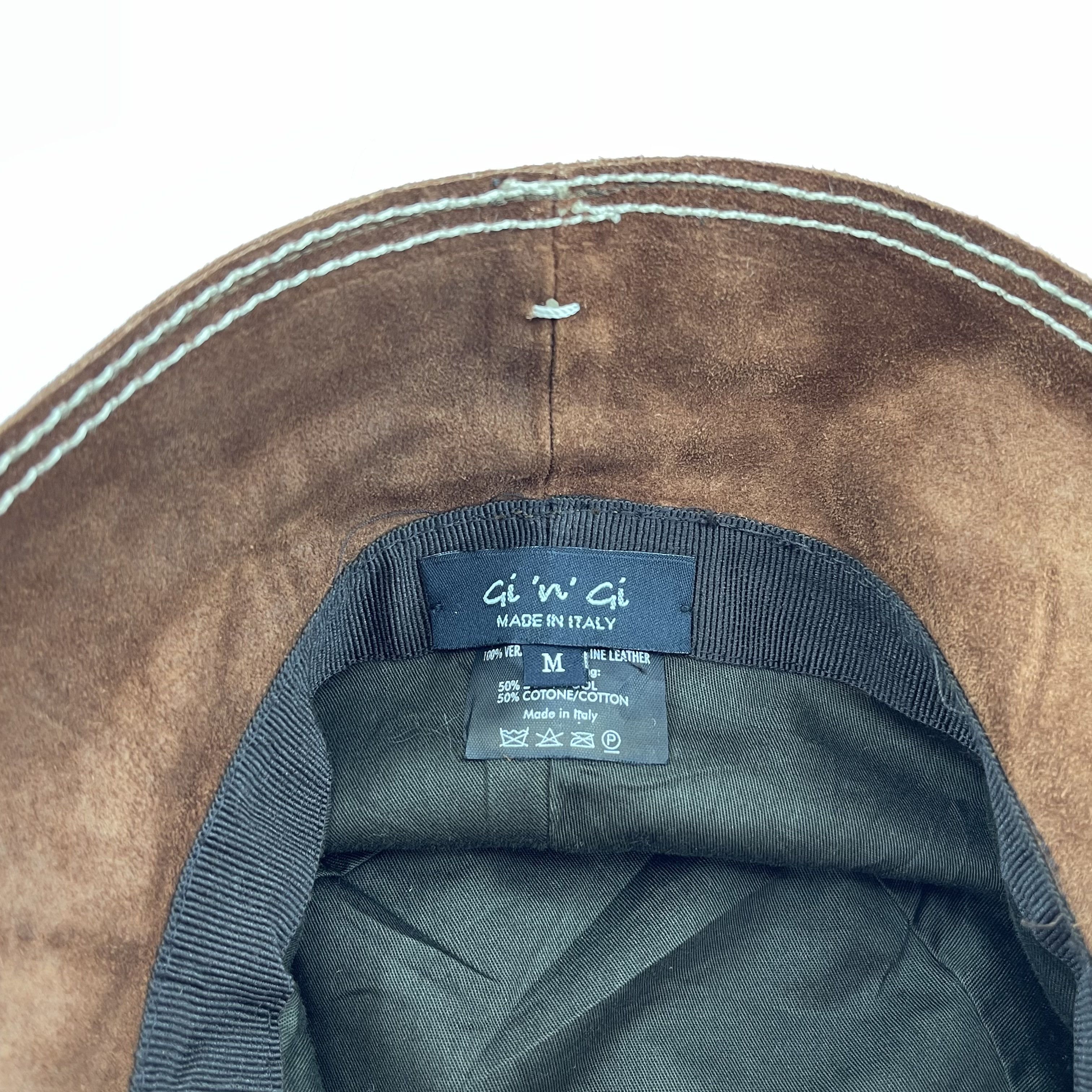 Vintage Gi N Gi Leather Bucket Hats- BH1079 Size ONE SIZE - 7 Thumbnail