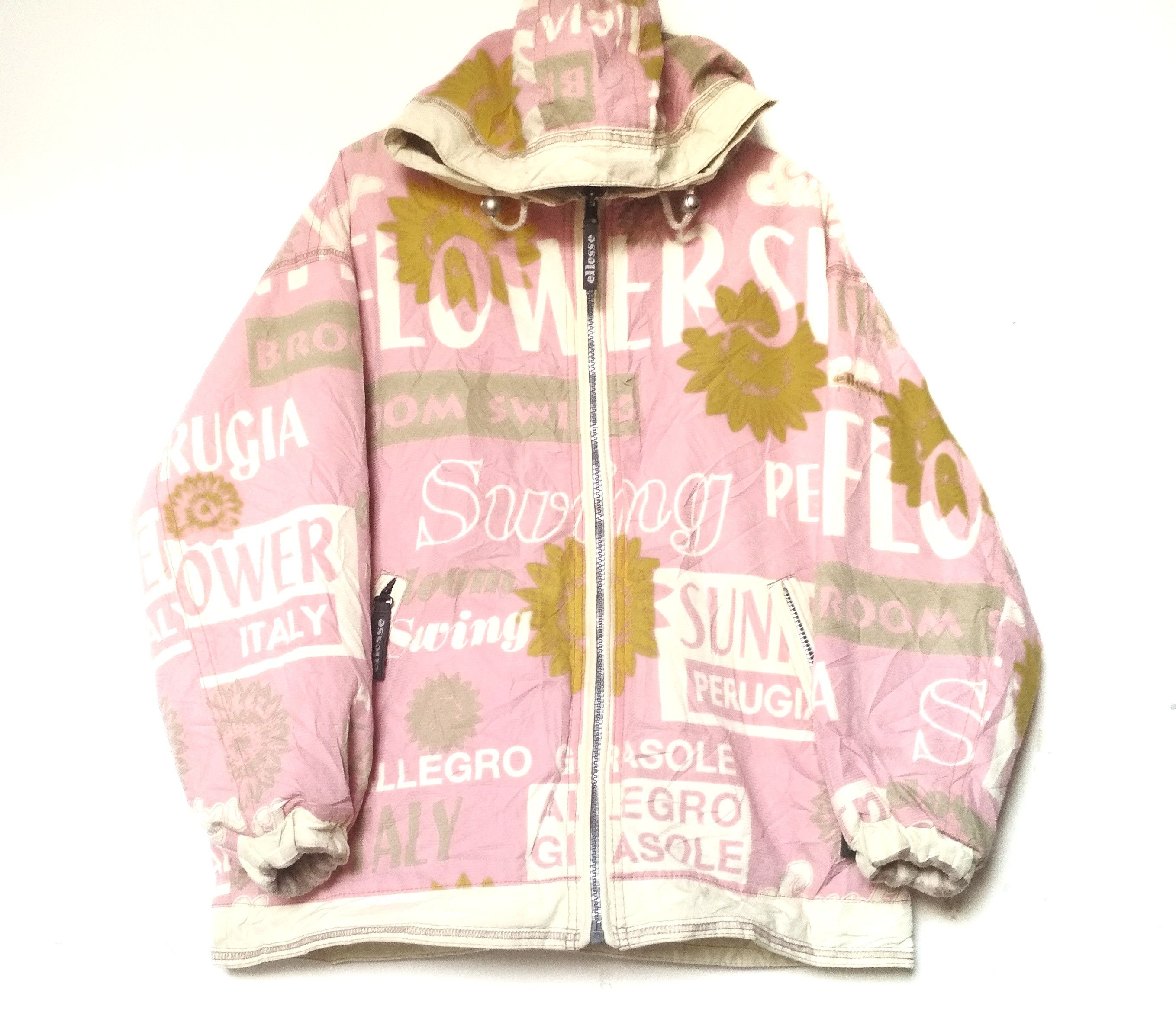 Vintage Ellese Sunflower Perugia Italy Reversible Jacket