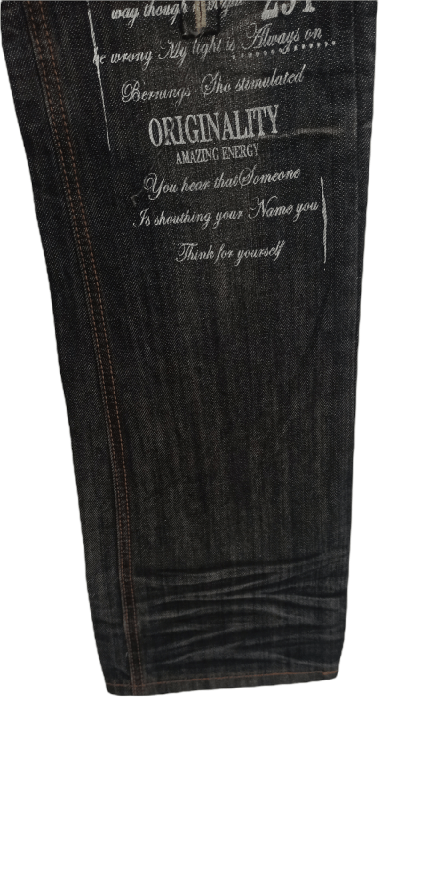 Japanese Brand Japanese Brand Berning Sho Skull Punk Denim Jeans Size US 33 - 5 Thumbnail
