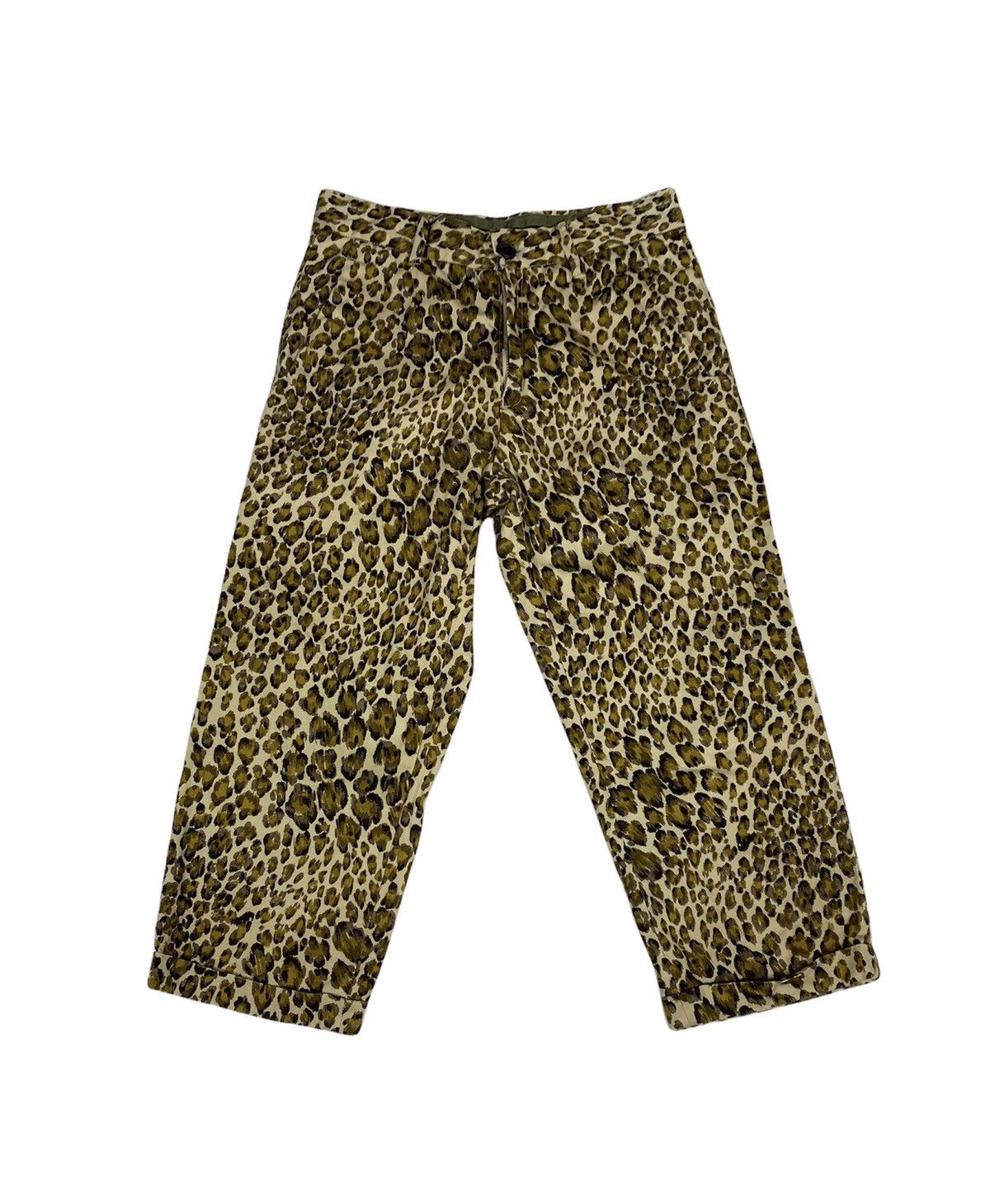 image of Sasquatchfabrix Leopard Pants. S0157, Men's (Size 28)