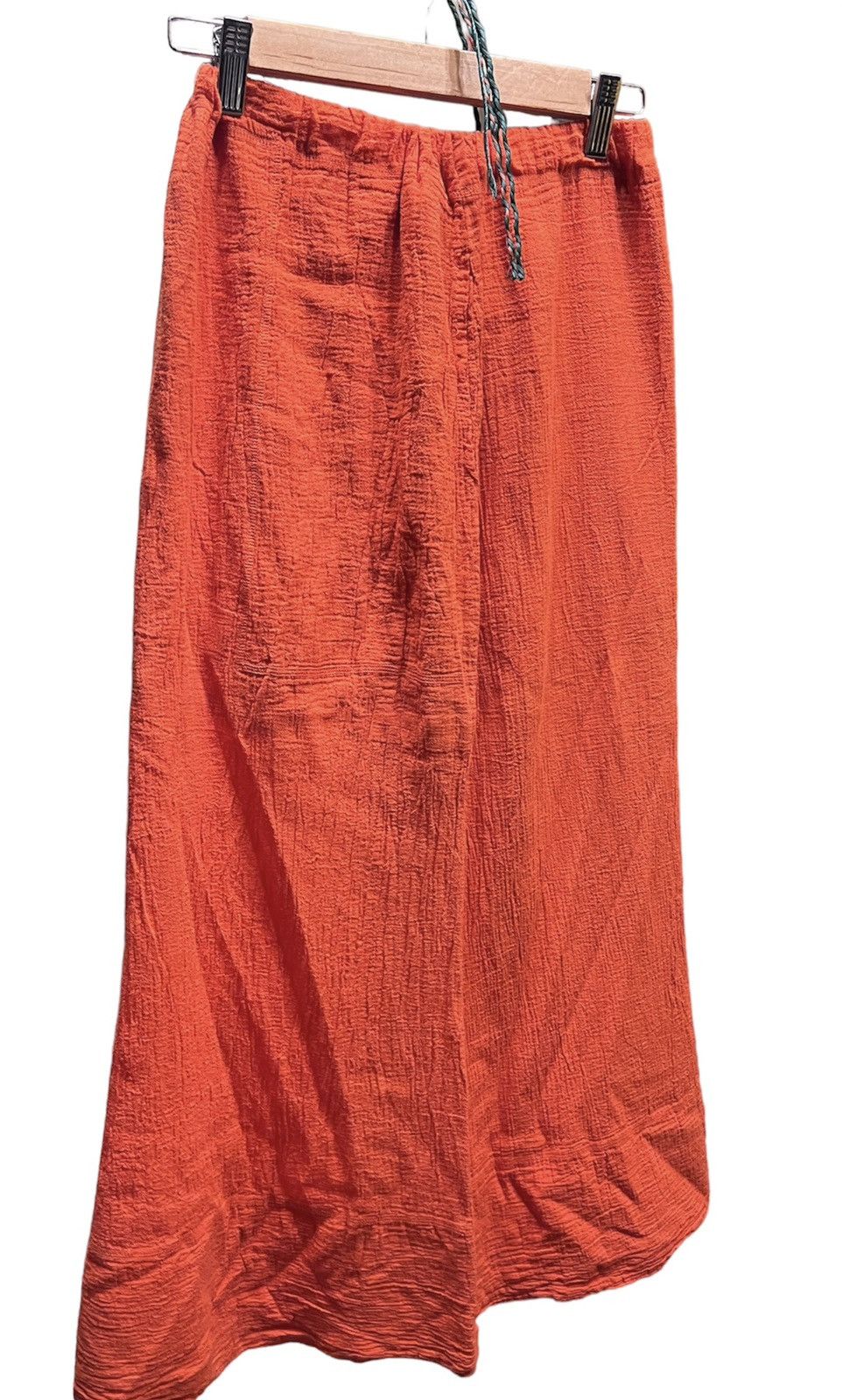 Issey Miyake Vintage Plantation Issey Miyake Maxi Orange Skirt Size 26" / US 2 / IT 38 - 2 Thumbnail