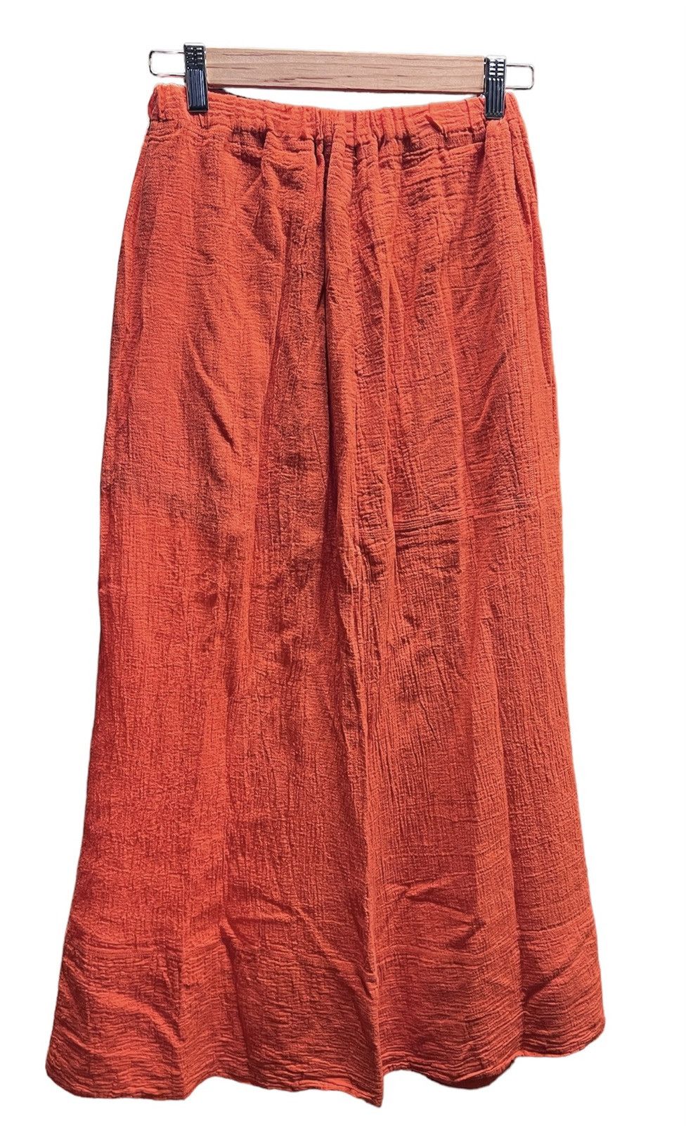 Issey Miyake Vintage Plantation Issey Miyake Maxi Orange Skirt Size 26" / US 2 / IT 38 - 1 Thumbnail