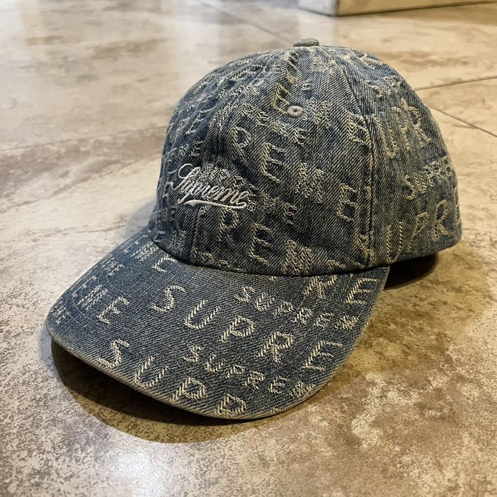 Supreme Supreme - Multi-Type Jacquard 6-Panel (FW20) - Blue Denim