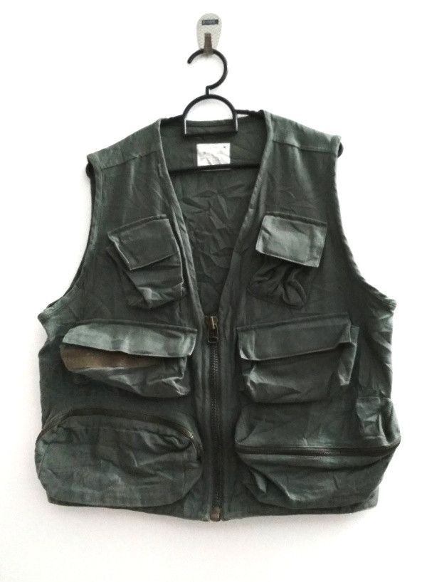 Designer Utility Cargo Vest Green Army Medium Size Size US M / EU 48-50 / 2 - 1 Thumbnail