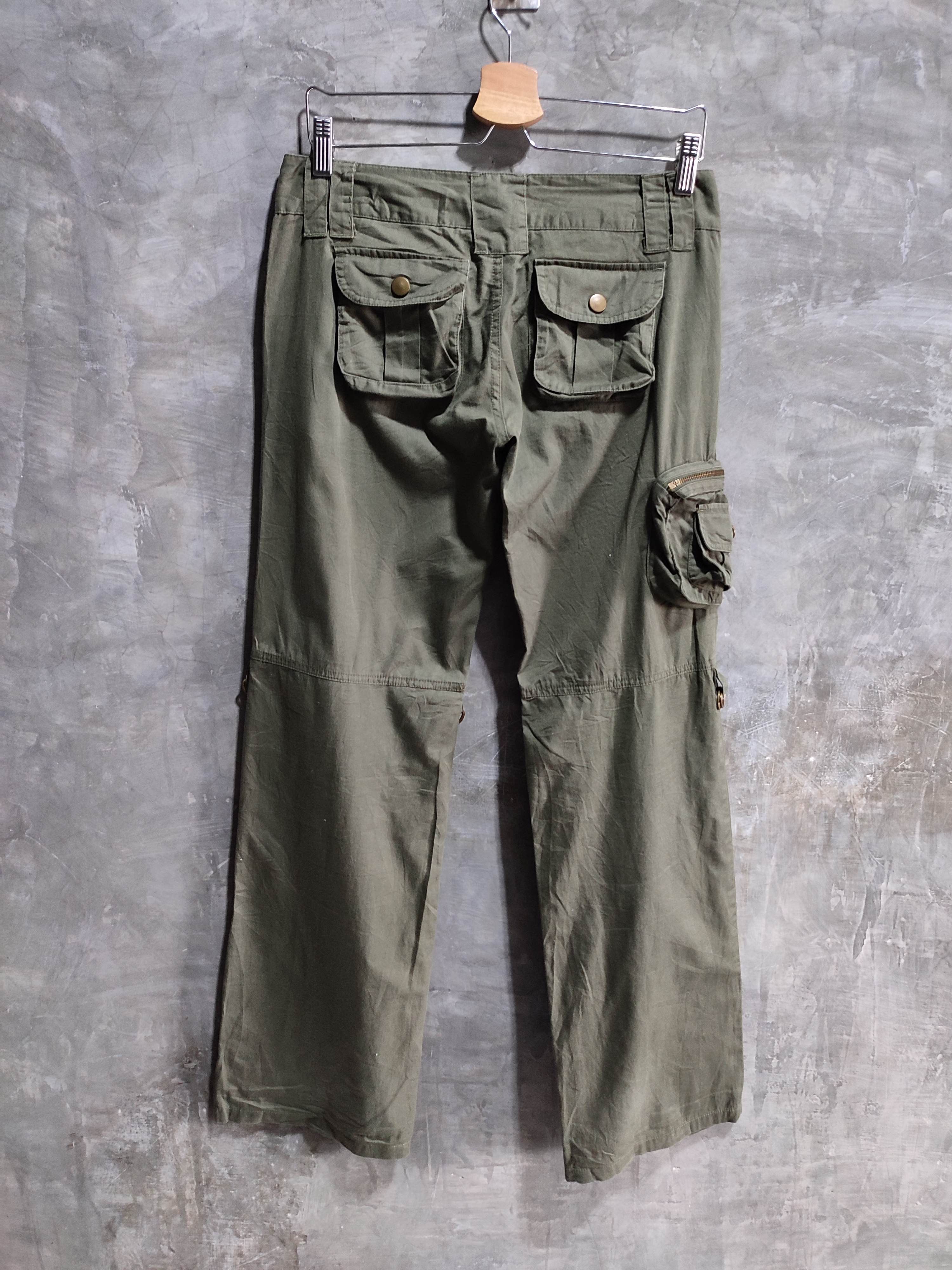 Japanese Brand 🔥Clubclubclub Japan Olive Cargo Multipocket Low rise Pants Size 28" / US 6 / IT 42 - 5 Thumbnail