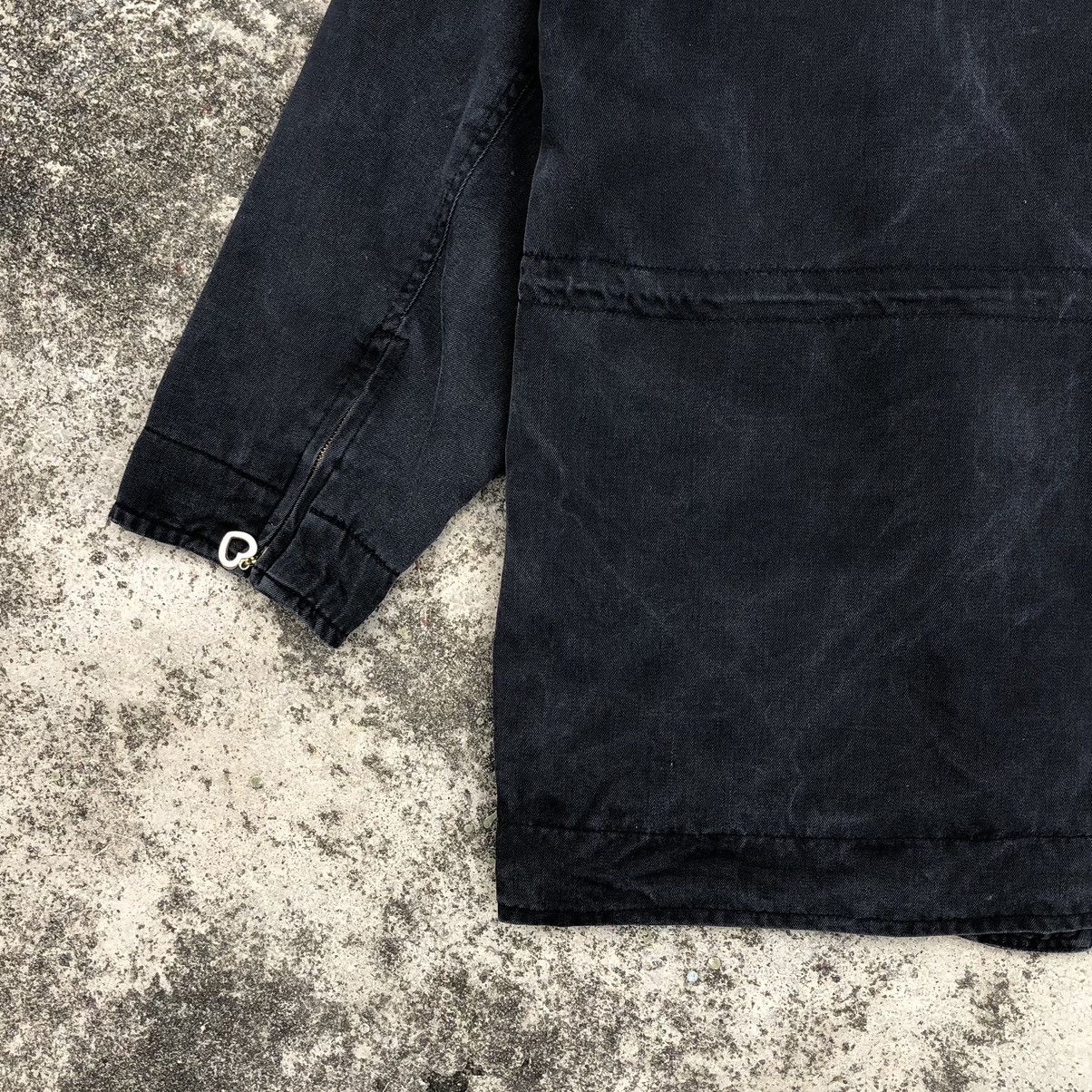 Moschino Vintage Moschino Jeans Black Washed Oblique Zipper Jacket Size L / US 10 / IT 46 - 8 Thumbnail