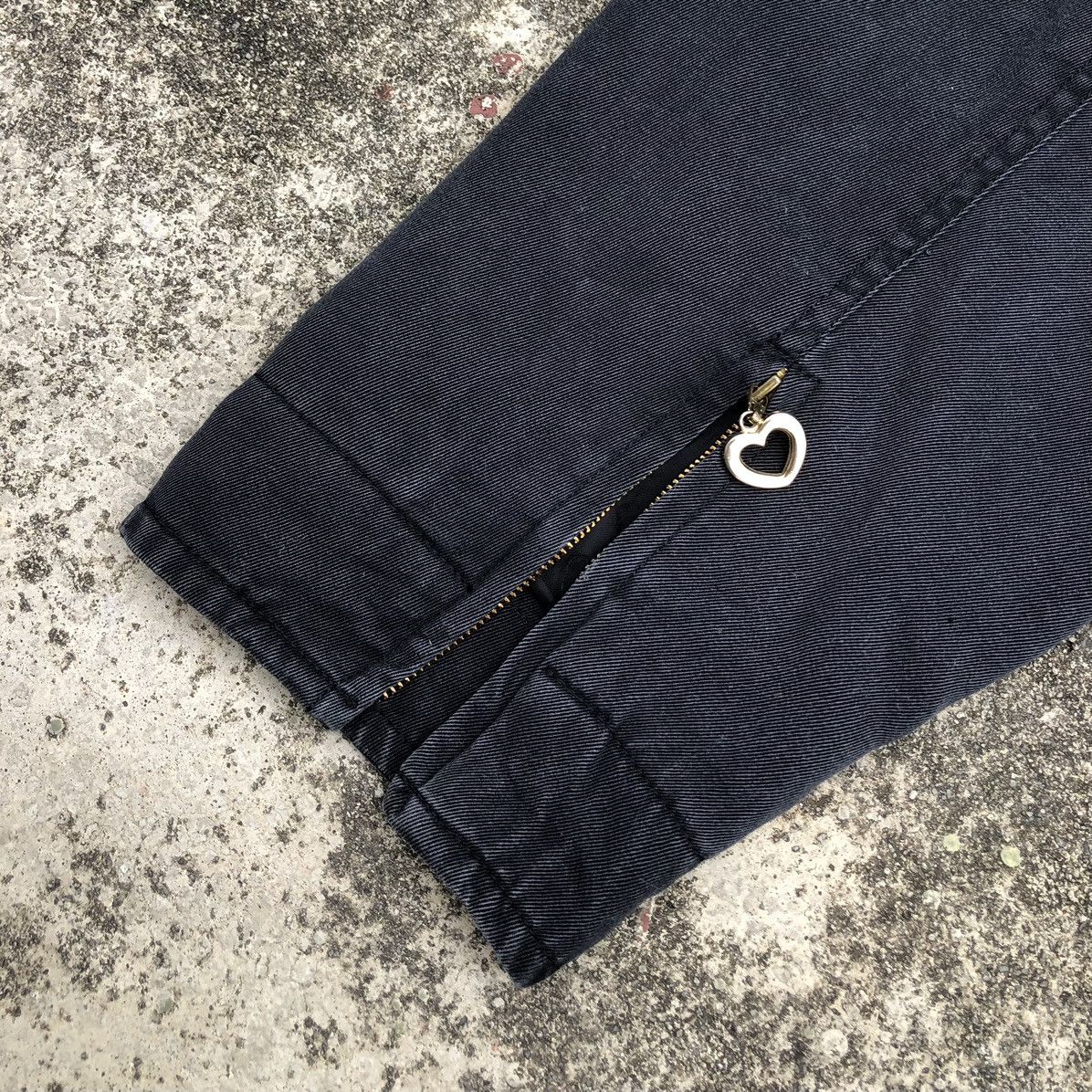 Moschino Vintage Moschino Jeans Black Washed Oblique Zipper Jacket Size L / US 10 / IT 46 - 11 Thumbnail
