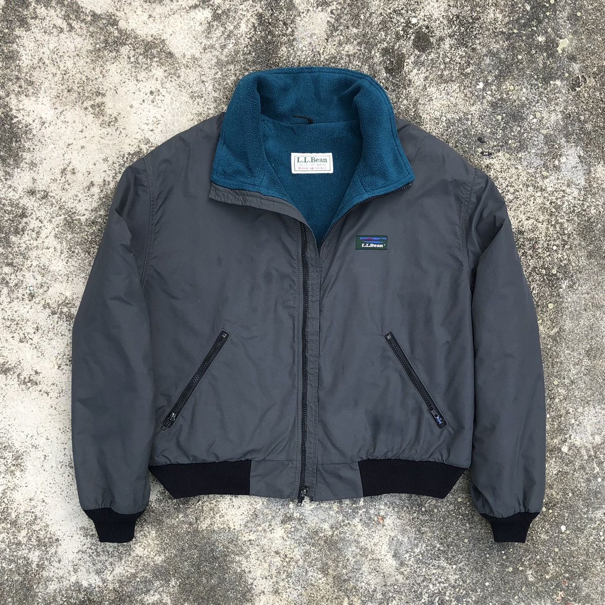 L.L. Bean Vintage L. L. Bean Lined Fleece Bomber Jacket Size US M / EU 48-50 / 2 - 2 Thumbnail