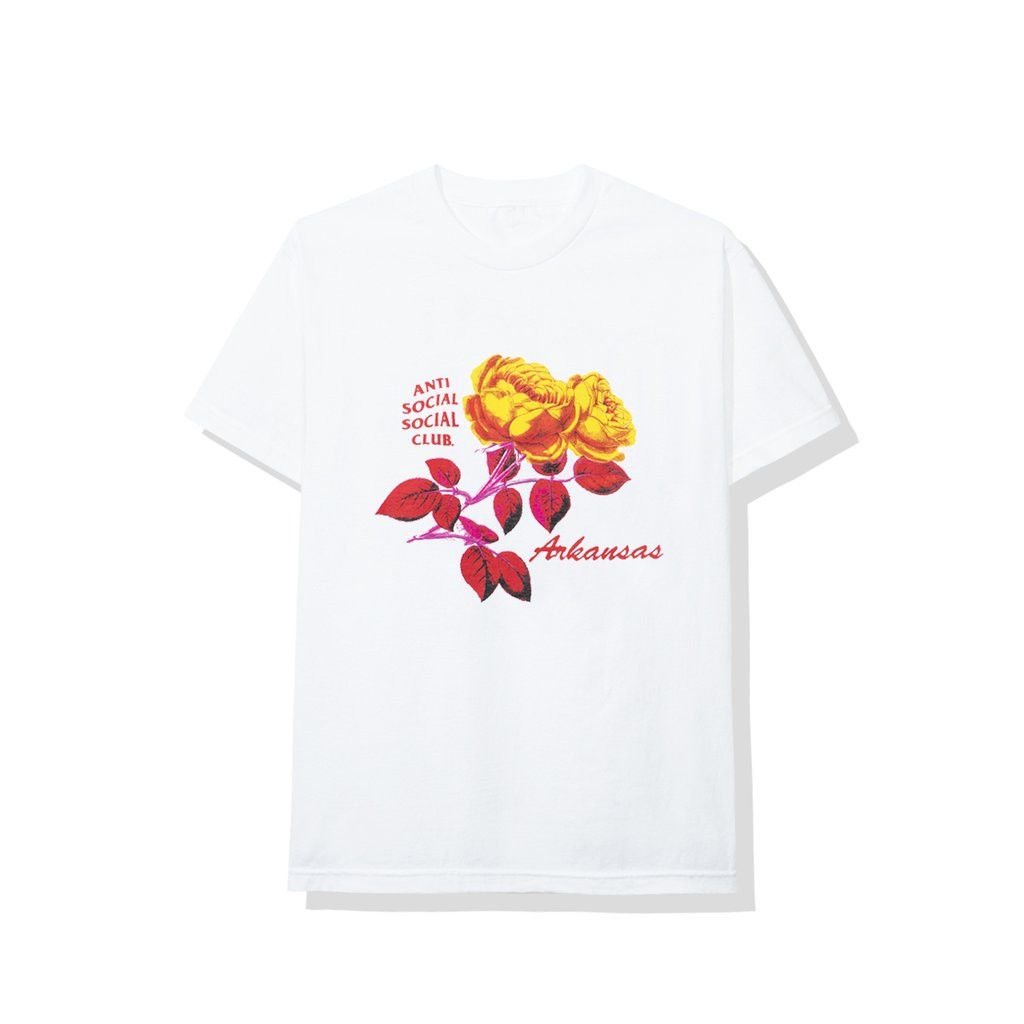 Anti Social Social Club DS FW20 ASSC Red Logo Arkansas White Tee in Hand CPFM BAPE Size US M / EU 48-50 / 2 - 1 Thumbnail